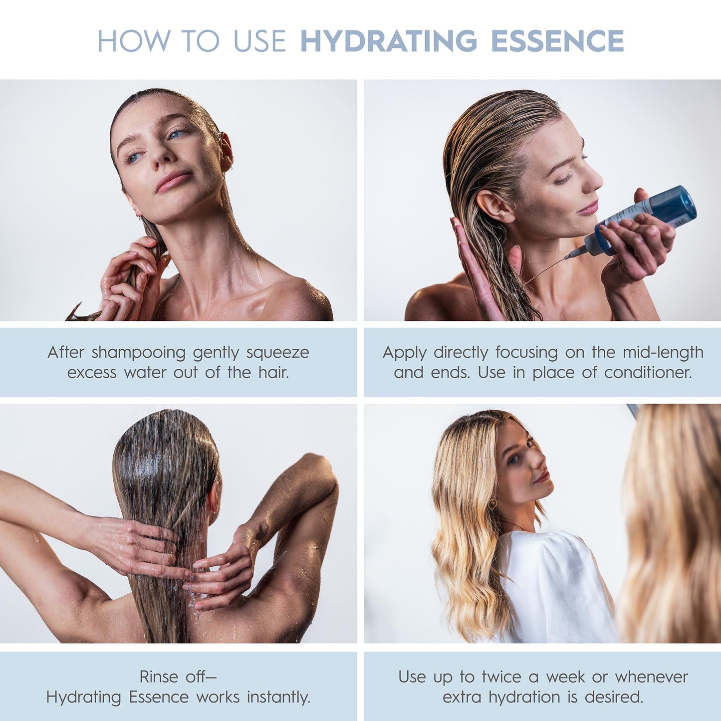 KERASILK Hydrating Essence, Rinse Treatment for Hydration & Shine, 150ml