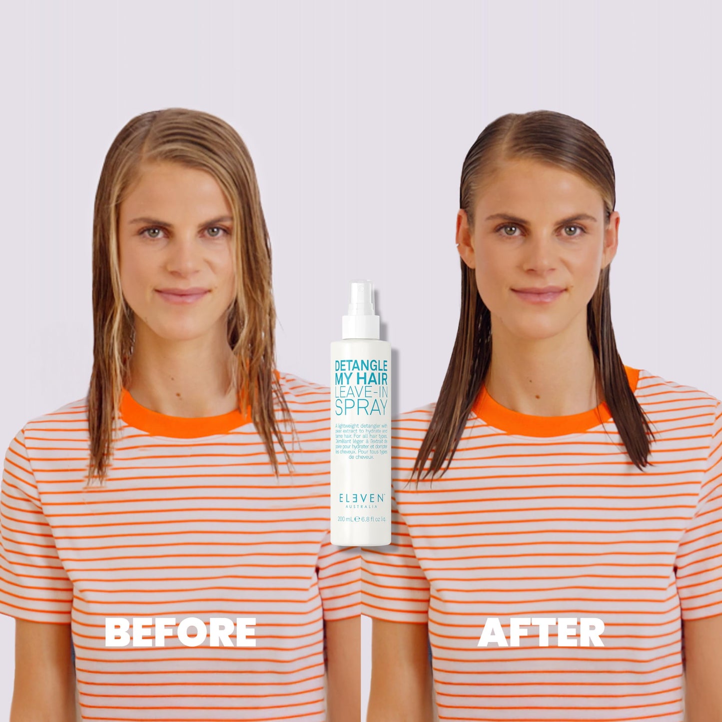 ELEVEN AUSTRALIA Detangle My Hair Leave In Conditioner Spray - Detangler Spray for Men & Women, Curly & Straight Hair Care Products for Tangles, Detangling Heat Protection, Moisturizing - 6.8 fl oz