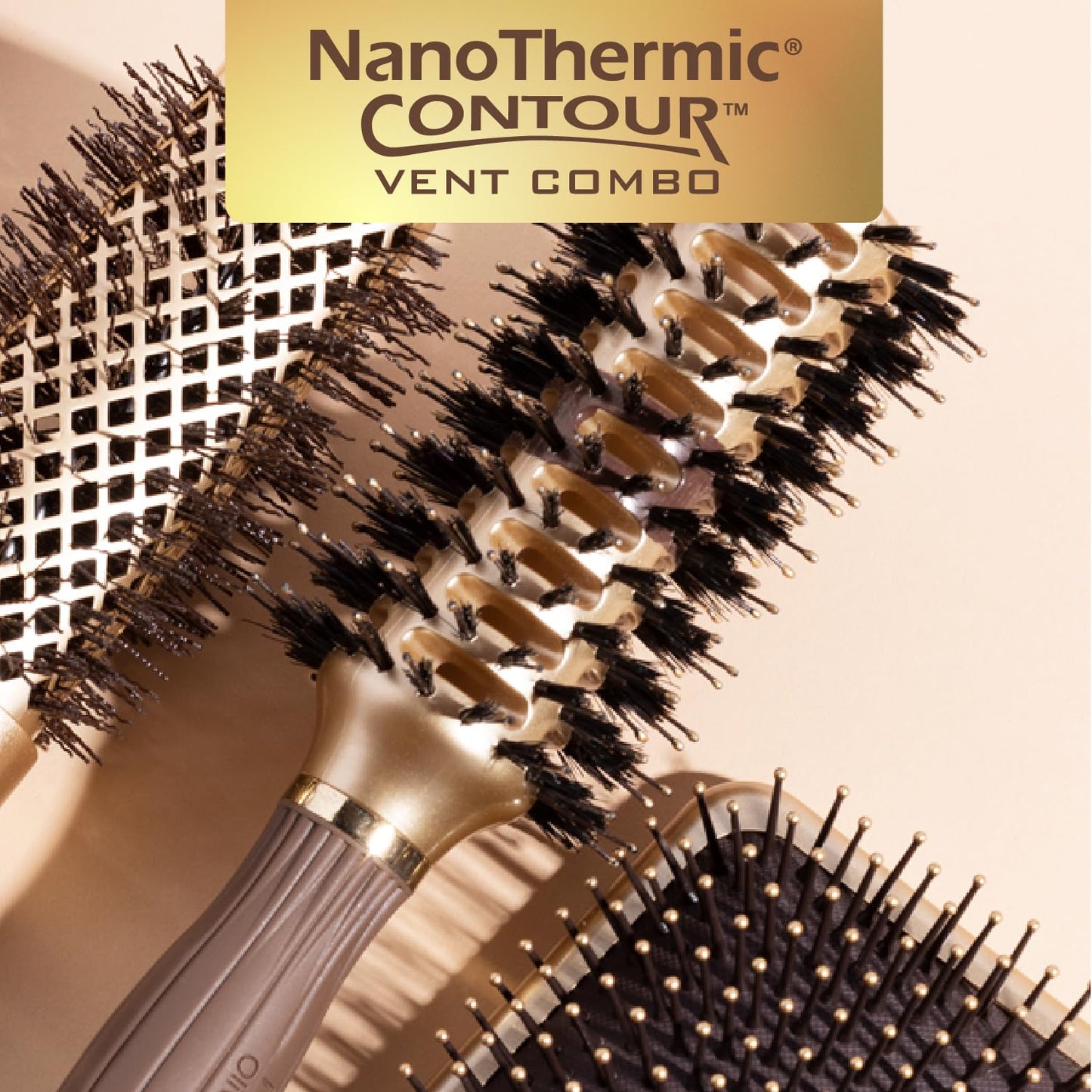 Olivia Garden Nanothermic Contour Vent Combo Hair Brush