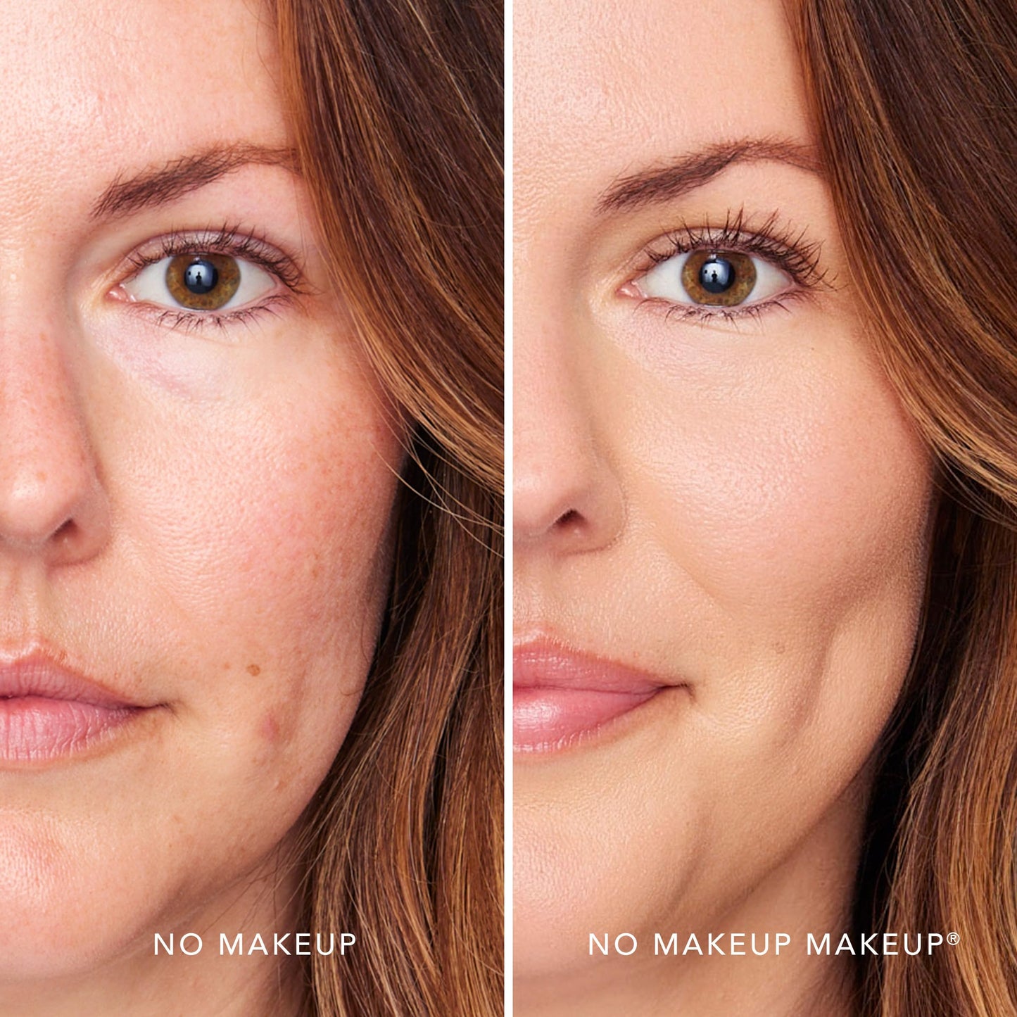 No Makeup Makeup Foundation + Brush Duo, Cream-Balm Formula Conceals, Corrects and Camouflages with Skin-Tone Adaptive Flexshade Technology, Buildable, Long-Lasting, Cruelty-Free, Vegan, Light Medium