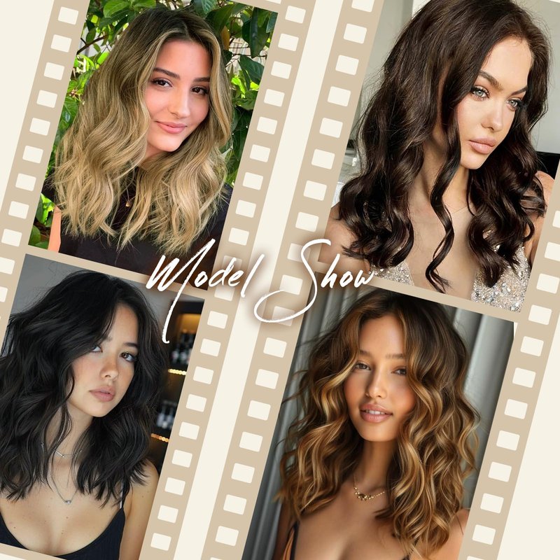 NOVFLKW Black Short Wavy Wig for Women Shoulder Length Middle Part with Pre Cut Lace Hairline Wavy Wig Natural Appearance Synthetic Heat Resistant Fiber for Everyday Hairstyle 16 Inch