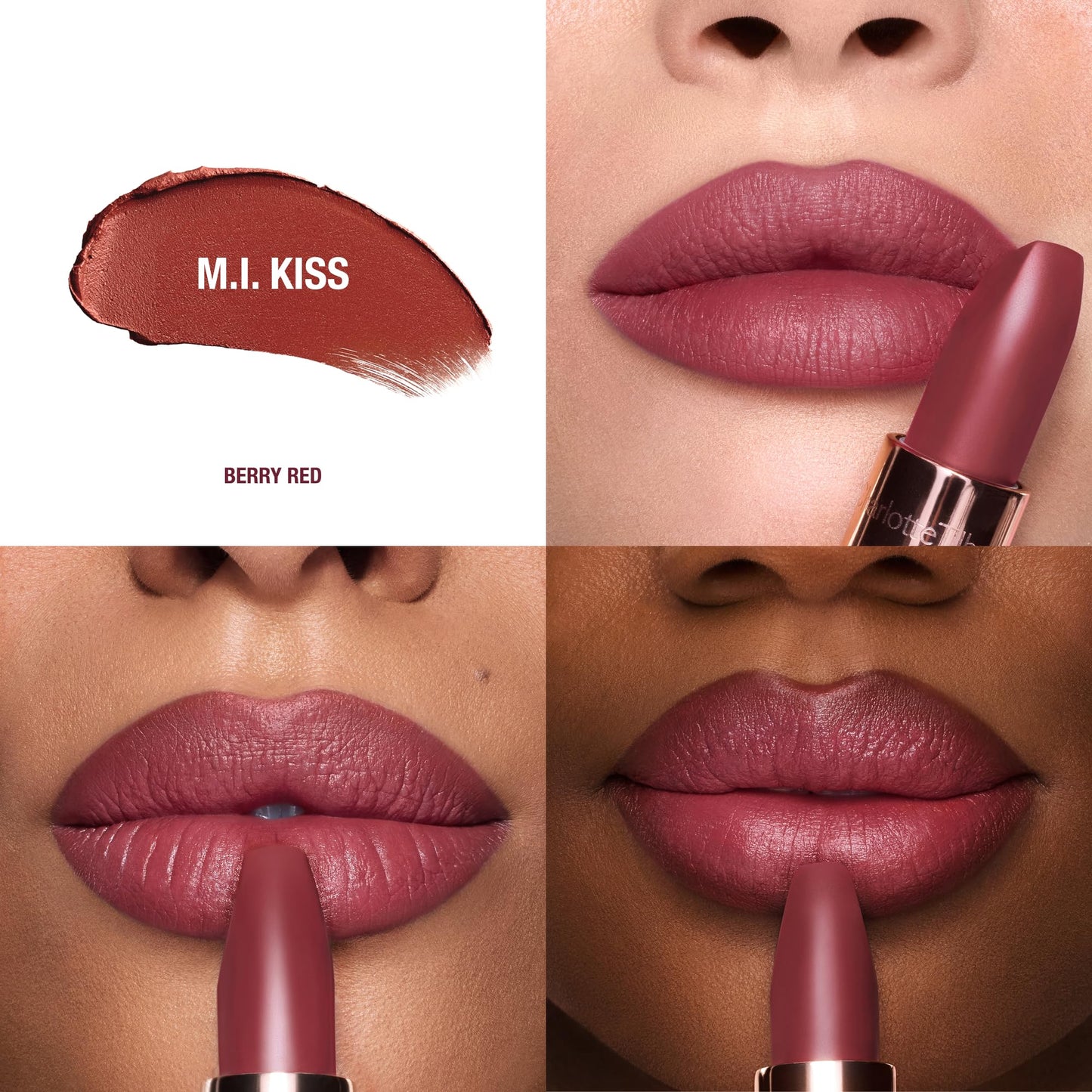 Charlotte Tilbury Matte Revolution Lipstick - Long Lasting Matte Lipstick Giftable Beauty Essential with Buildable Color & Lip-Loving Ingredients - Creamy Easy to Blend Formula - M.I. Kiss (Bond Girl)