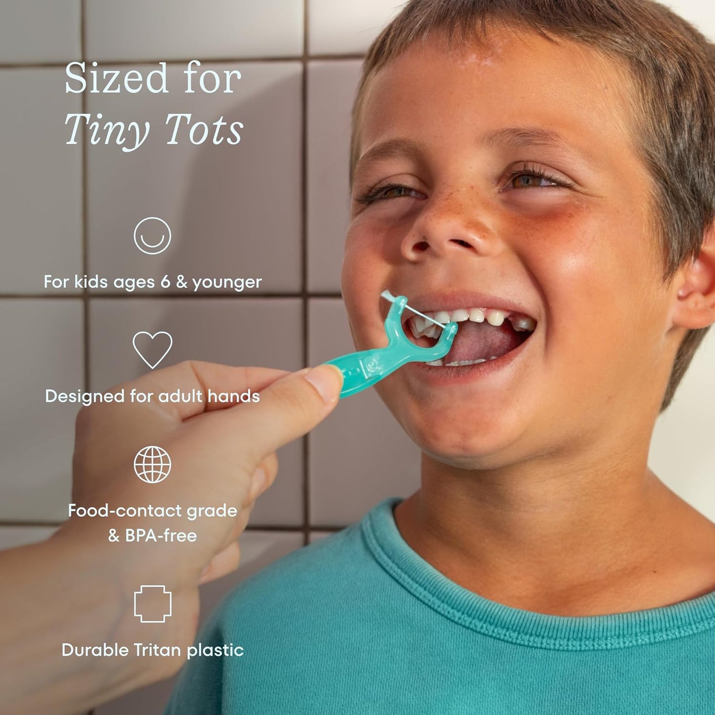 Kids Reflosser - Reusable BPA-Free Floss Holder for Easy Use | Ideal for Ages 5 and Under, 1 Pack