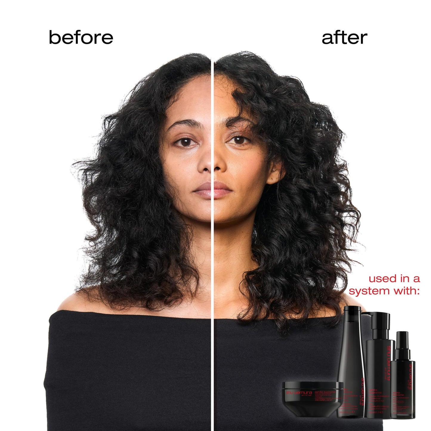 shu uemura art of hair Ashita Supreme Smoothing Treatment Mask - Adds Shine, Reduces Frizz, Strengthens Strands, Prevents Breakage, For All Hair Types, 6 Fl Oz