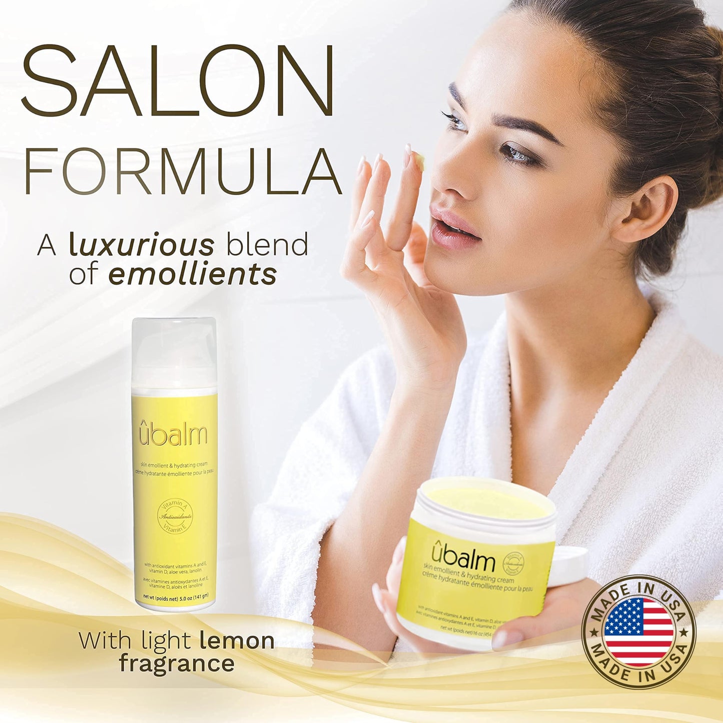 uBalm Yellow Hydrating Night Cream for Women – Made in USA – Anti-Aging Face Moisturizer with Aloe Vera, Lanolin, Vitamins A, E & D2 – Deep Moisturizer for Dry Skin – Nighttime Facial Skin Care