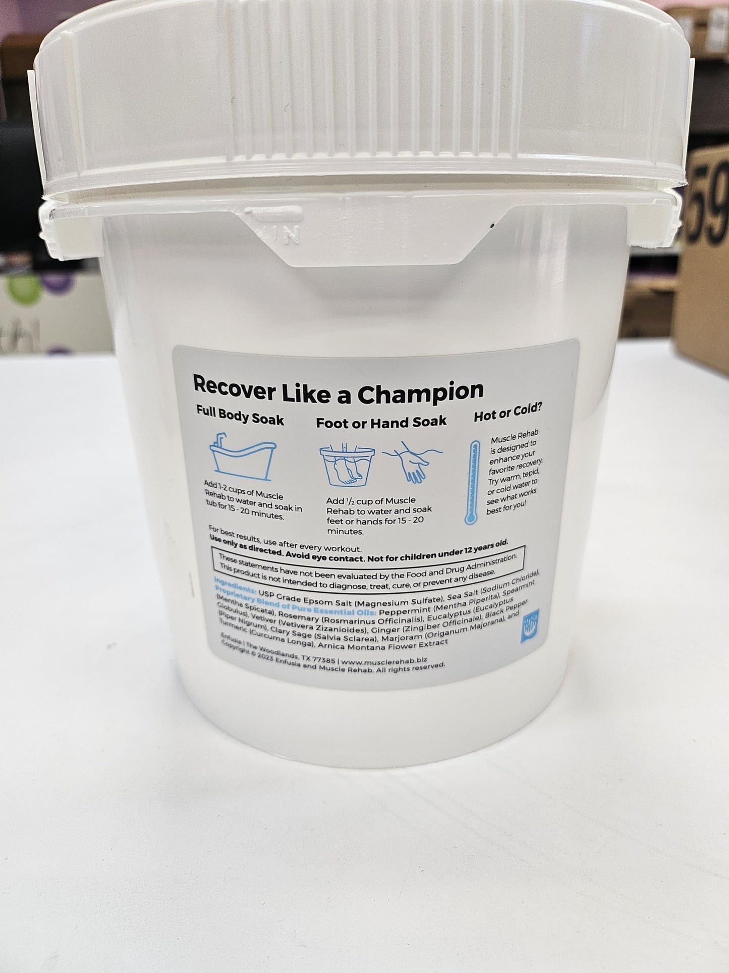 Muscle Rehab| Arnica Bath Soak with Essential Oils | Pain Relief for Sore Muscles, Joints & Foot Ache | Magnesium Bath Salts for Muscle Recovery, Relaxation & Wellness