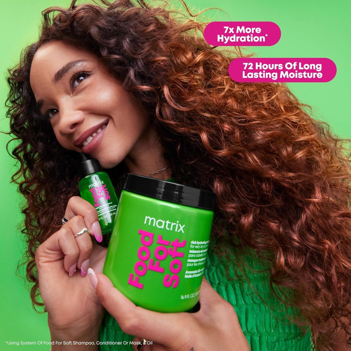 MATRIX Food For Soft Rich Hydrating Mask - For Dry & Brittle Hair, Hydrating Hair Mask, Adds Shine & Softness, With Avocado Oil & Hyaluronic Acid, Replenishes Moisture