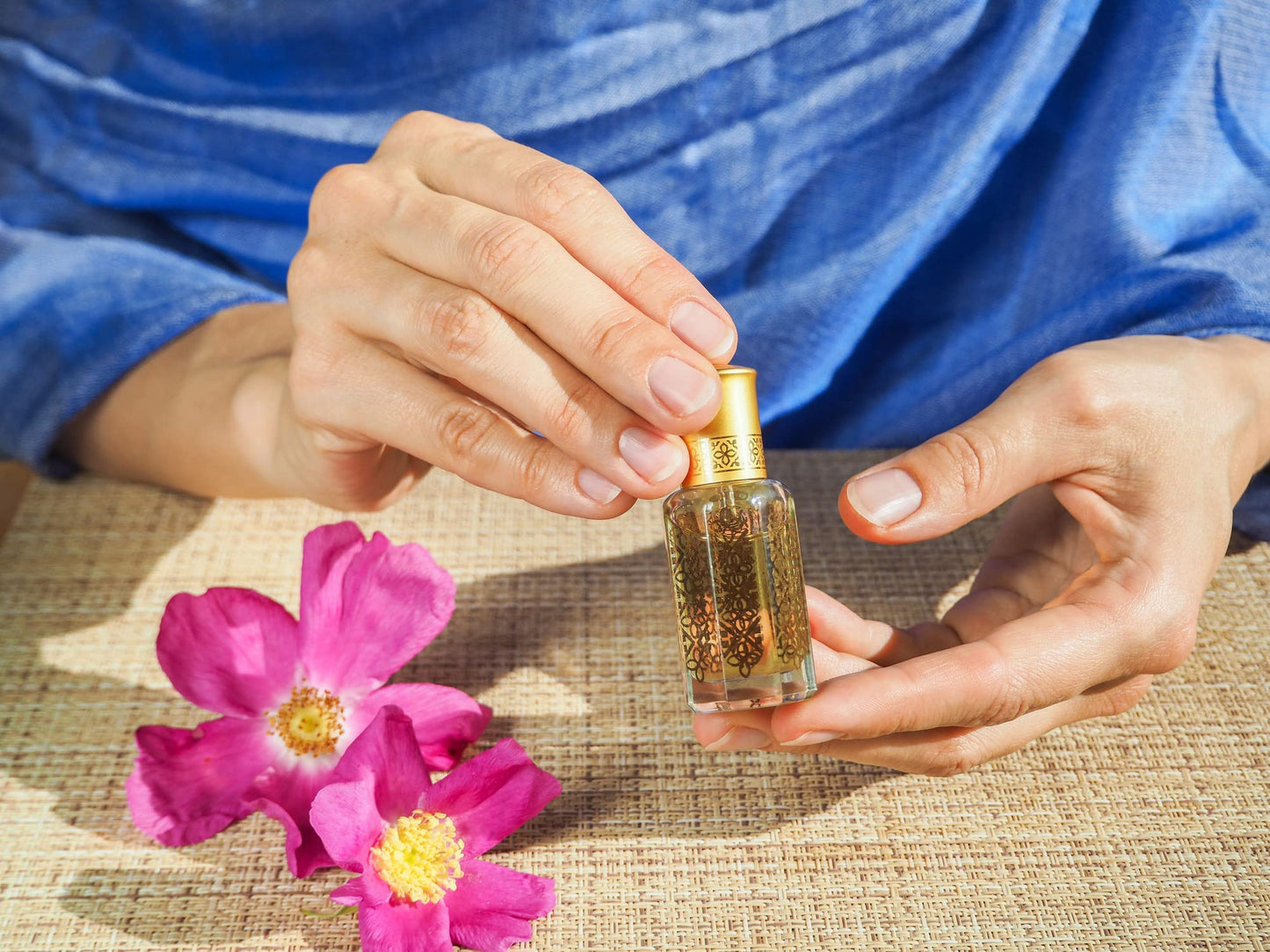 Flame Petals Perfume Oil 12 mL – Bold Floral Spicy with Orange Blossom Jasmine and Vanilla. Alcohol Free Long Lasting Oil, Compliment Magnet