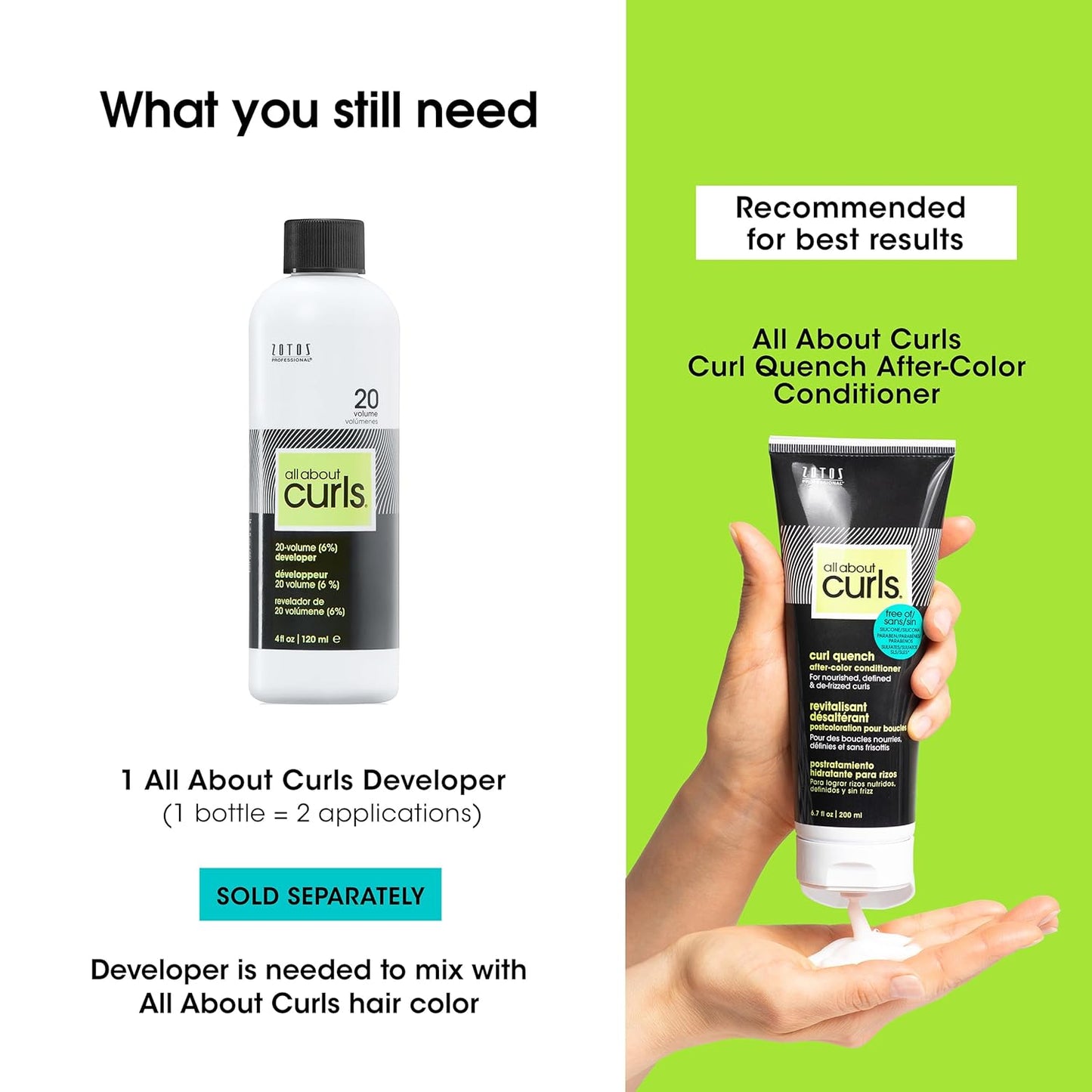 Permanent Hair Color Dye for Curly Hair - 100% Gray Coverage | Nourishing Formula for Vibrant Shine