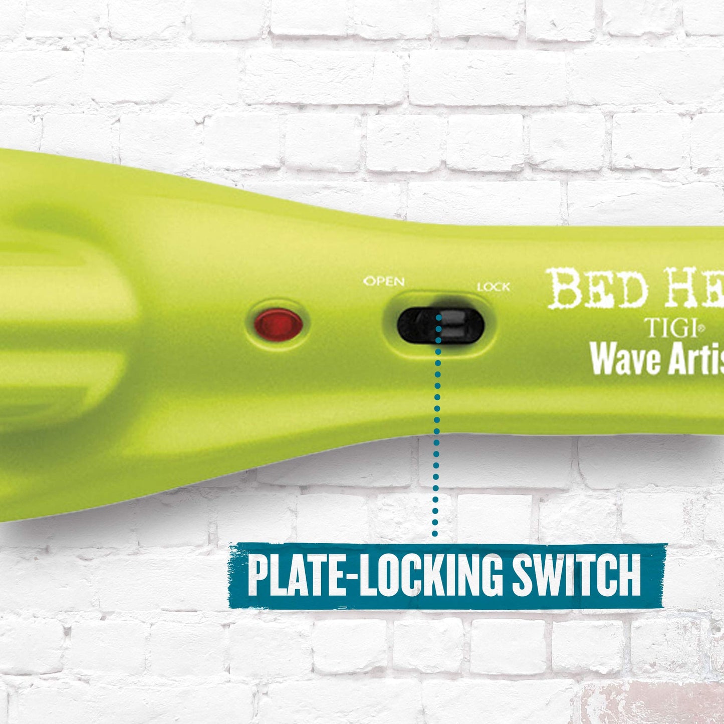 Bed Head Wave Artist Deep Waver | Combat Frizz, Get Long Lasting Results, & Add Massive Shine for Beachy Waves | With Tourmaline Ceramic Technology (Green)