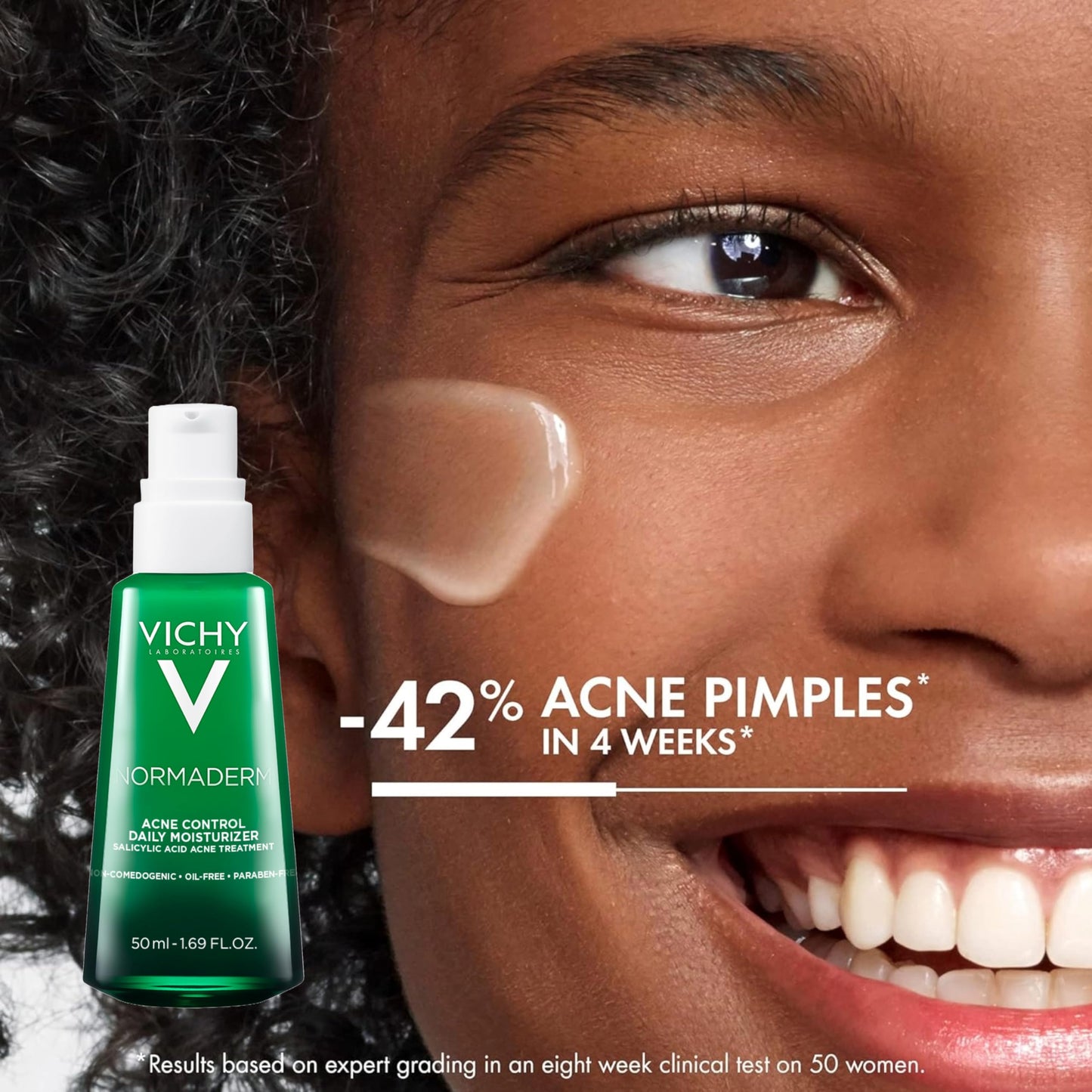 VICHY Normaderm Daily Acne Face Wash, Salicylic Acid Face Cleanser for Oily & Acne Prone Skin, Acne Cleanser that Clears Clogged Pores and Blackhead