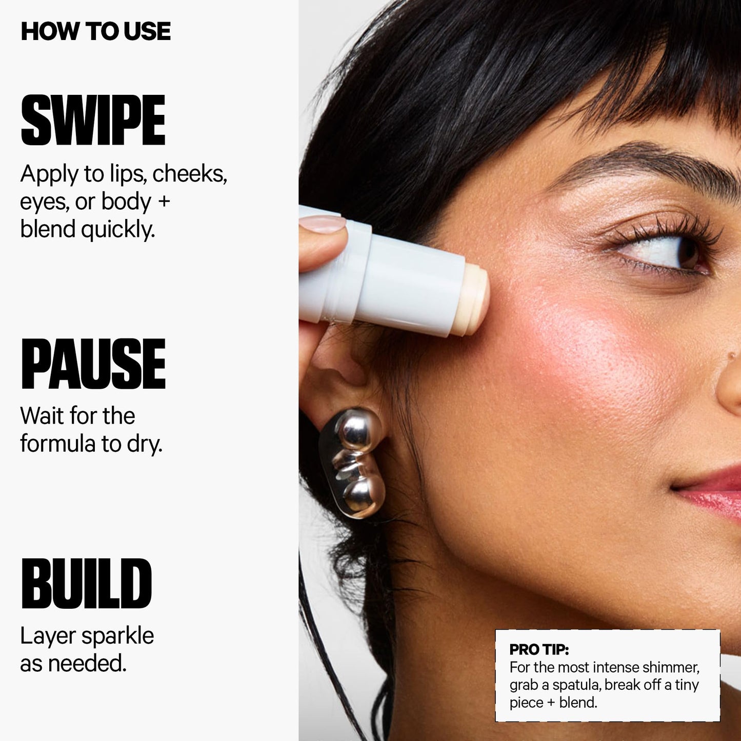 Milk Makeup Cooling Water Jelly Shimmer – Buildable Face + Body Highlighter Stick for Sheer Shimmery Glow – Long-Lasting, Hydrating, Glitter Free Formula