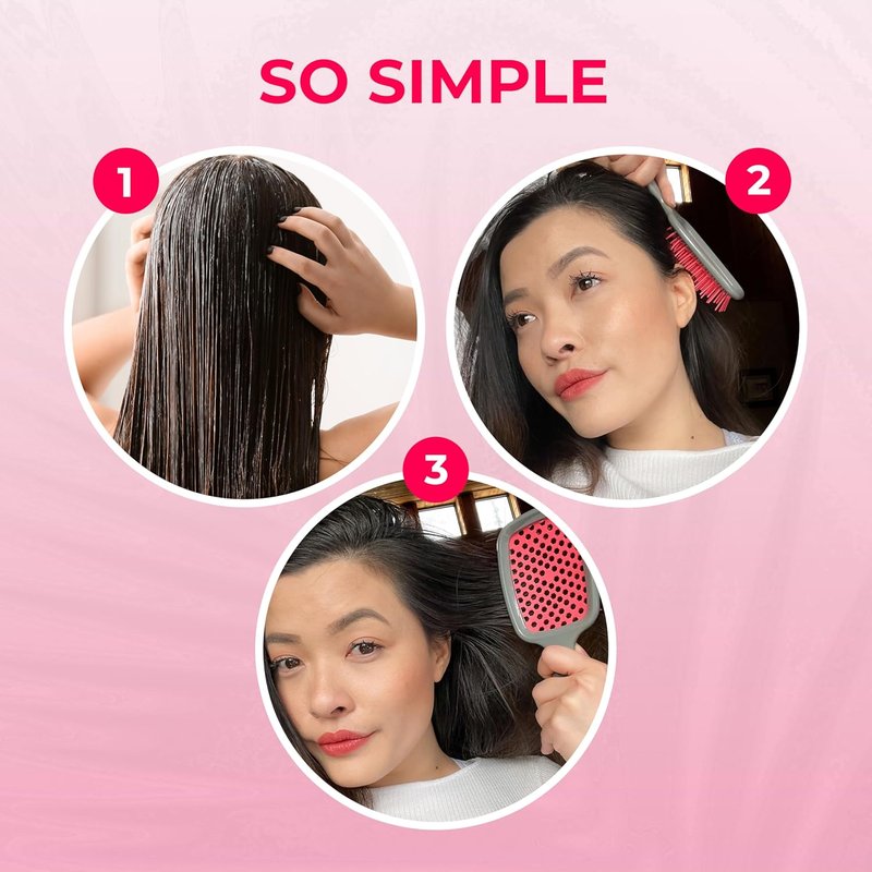 FHI Heat Detangling Brush - Pain-Free Brushing for All Hair Types | Durable DuoFlex Bristles, Lightweight Handle