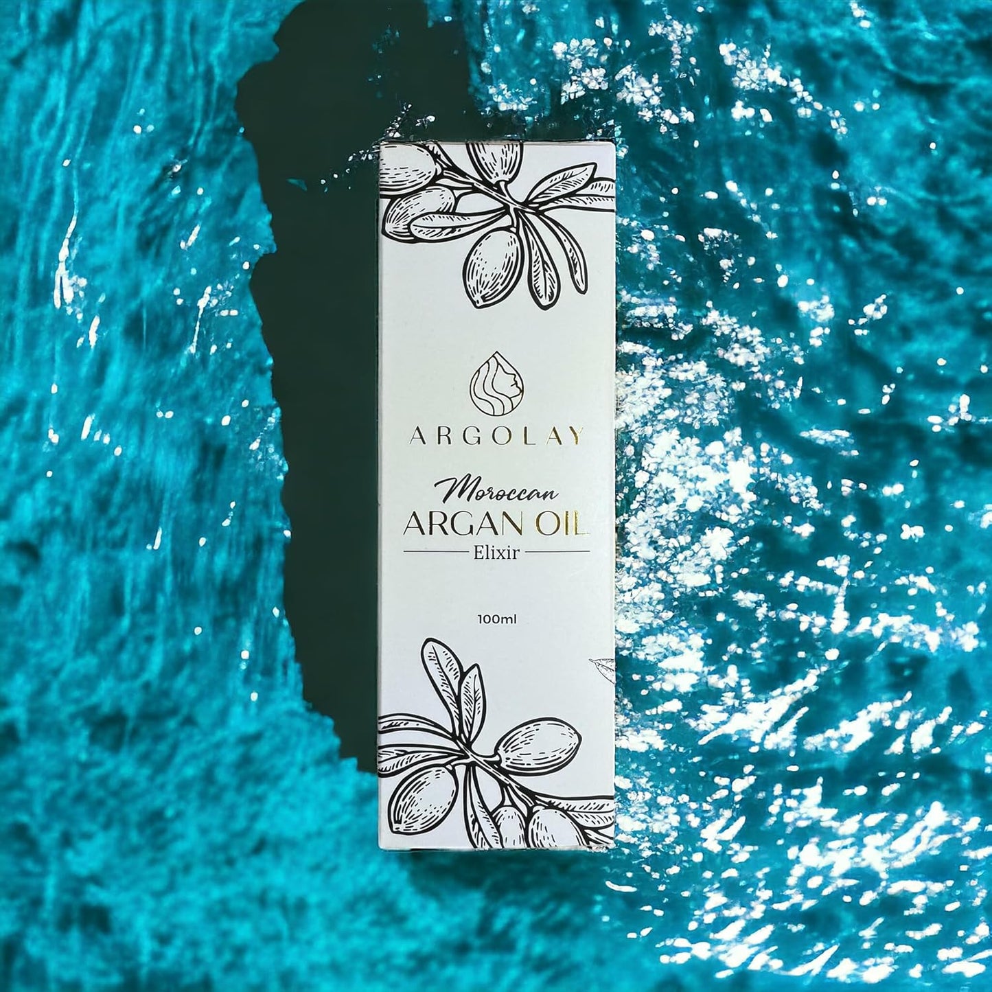 Moroccan Argan Oil Elixir - Lightweight & Nourishing Hair Oil for Shine, Frizz Control & Heat Protection | 100 mL (3.4 oz)