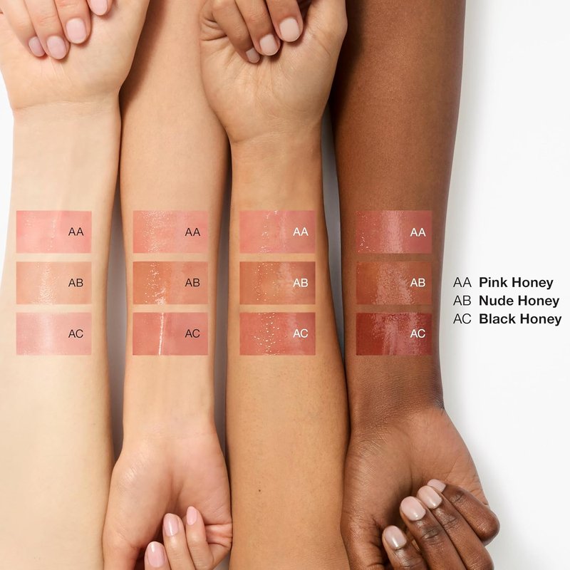 Clinique Almost Lipstick Tinted Lip Balm - Sheer Lightweight Formula in 3 Iconic Shades: Black Honey, Pink & Nude Honey