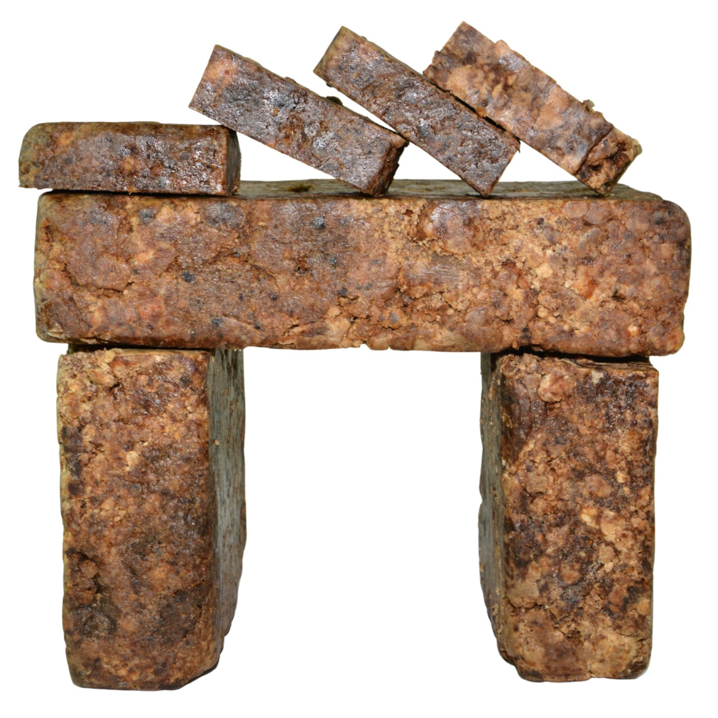 Plant Guru Raw African Black Soap 3 lbs. Bulk Bars 100% Pure Natural From Ghana.