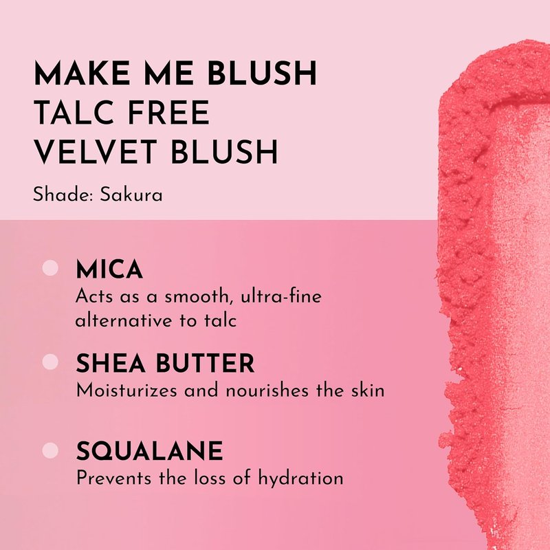 LAWLESS Make Me Blush Velvet Blush - Talc Free, Sakura Shade, 0.18 Ounce