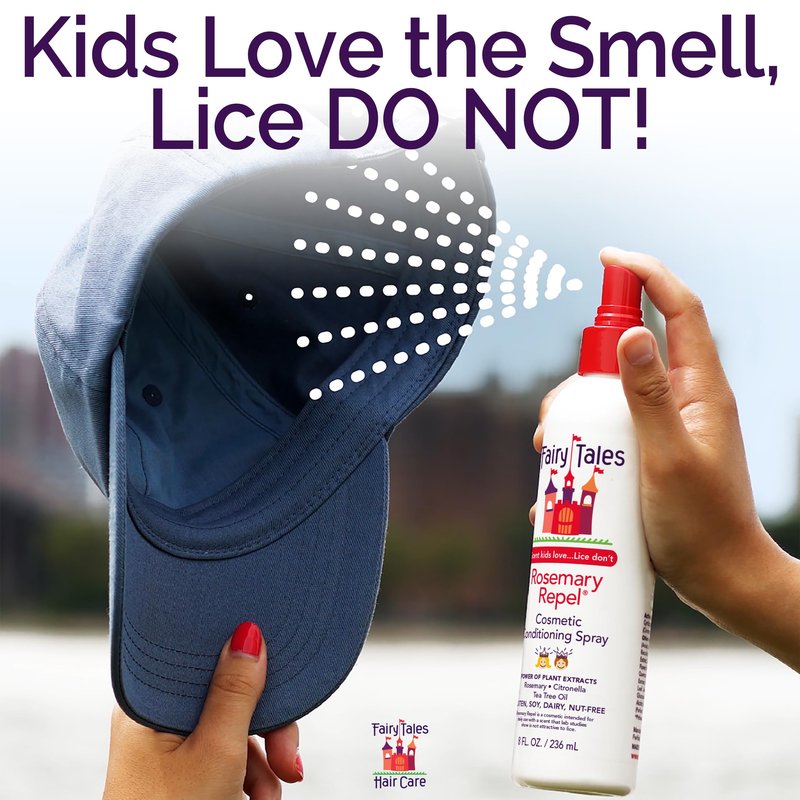 Fairy Tales Rosemary Repel Daily Kids Shampoo, 12 fl oz. and Conditioner, 8 fl oz. Duo – Kids Like the Smell, Lice Do Not