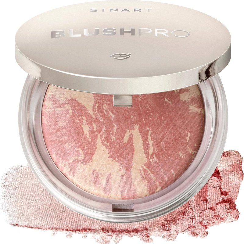 Brighten Lighting Marbleized Blush - Lightweight Shimmery Satin Face Makeup | Cruelty-Free, Shape & Contour
