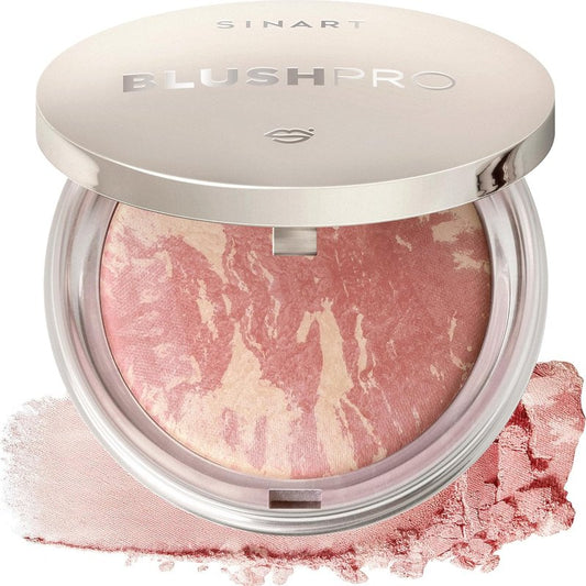Brighten Lighting Marbleized Blush - Lightweight Shimmery Satin Face Makeup | Cruelty-Free, Shape & Contour