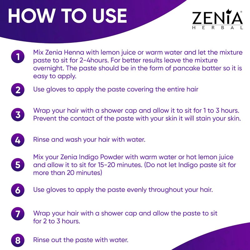 Zenia Indigo Powder - 100% Pure Natural Hair & Beard Dye | 2lbs (908g)