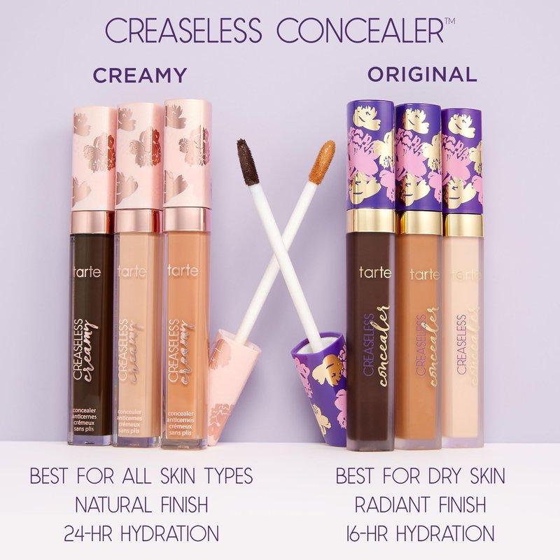 tarte maracuja creaseless full-coverage concealer – Waterproof Longwear with Vitamin C to Hydrate look of Dark Circles, Blemishes & Discoloration, Vegan & Cruelty-Free, full size, fair-light neutral