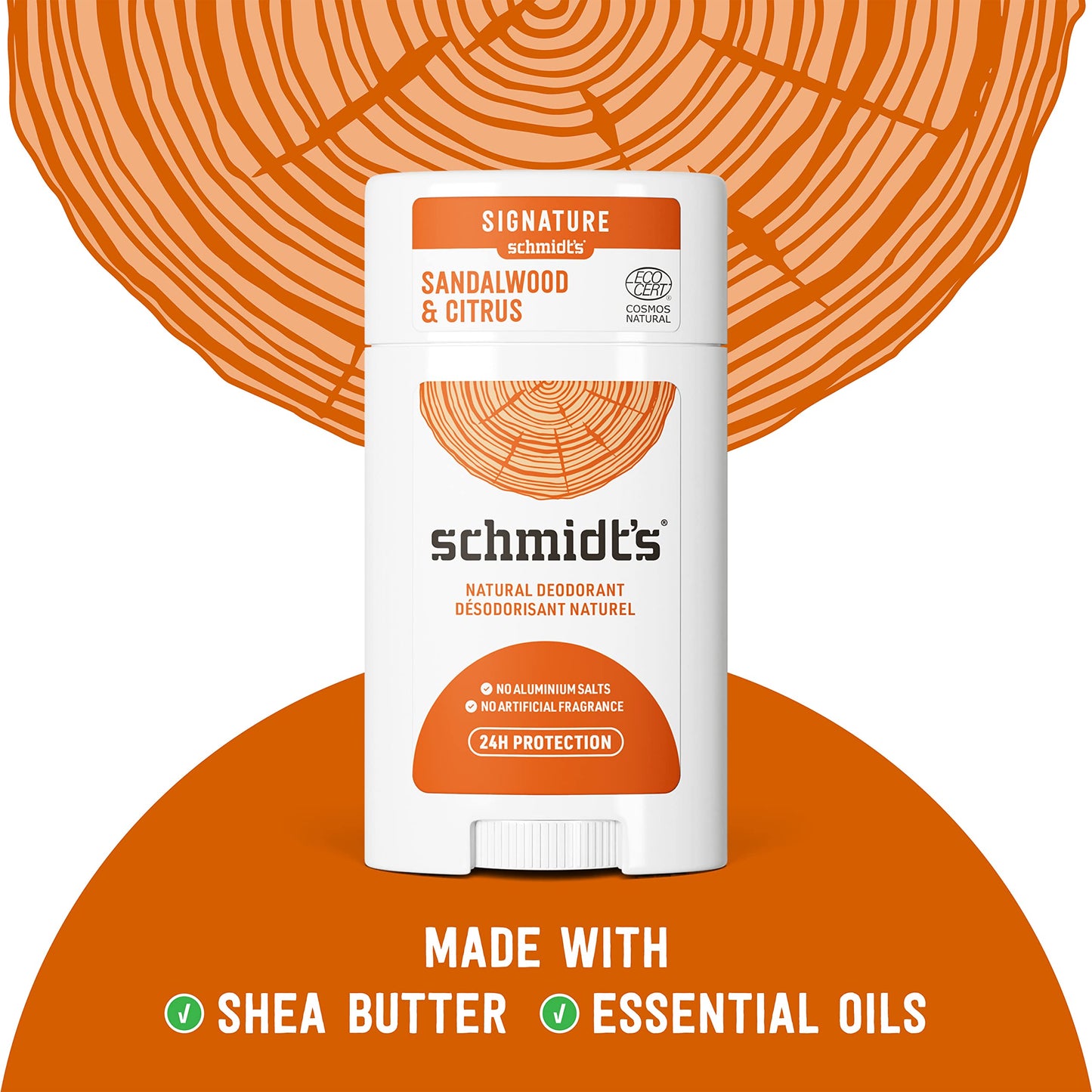Schmidt's Aluminum Free Natural Deodorant Charcoal & Magnesium 2 Count For Women and Men, with 24 Hour Odor Protection & Aluminum Free Natural Deodorant