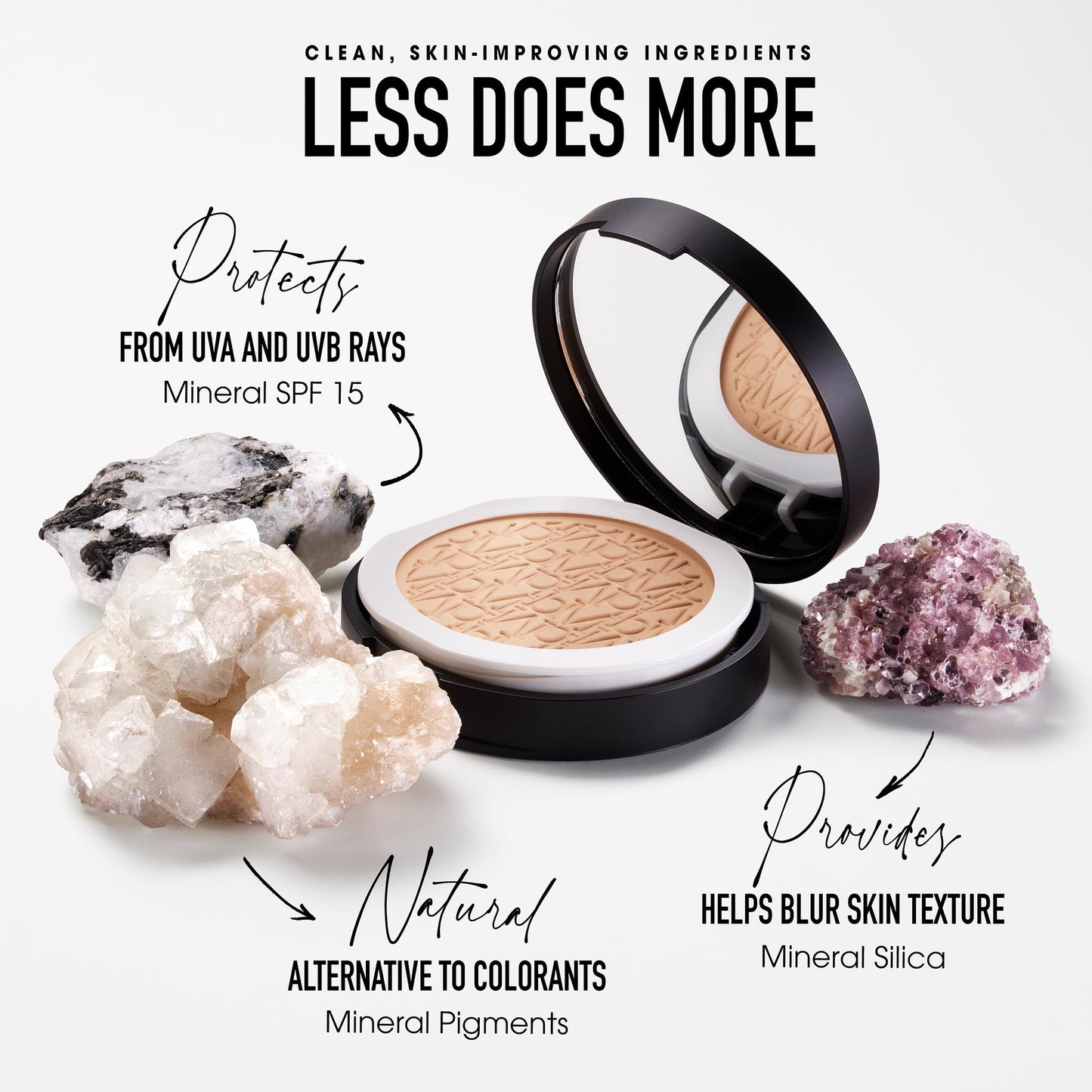 bareMinerals Original Pressed Powder Foundation Mineral SPF 15 – Talc-Free, Natural Luminous Finish, Buildable Coverage, Vegan, Clean Beauty