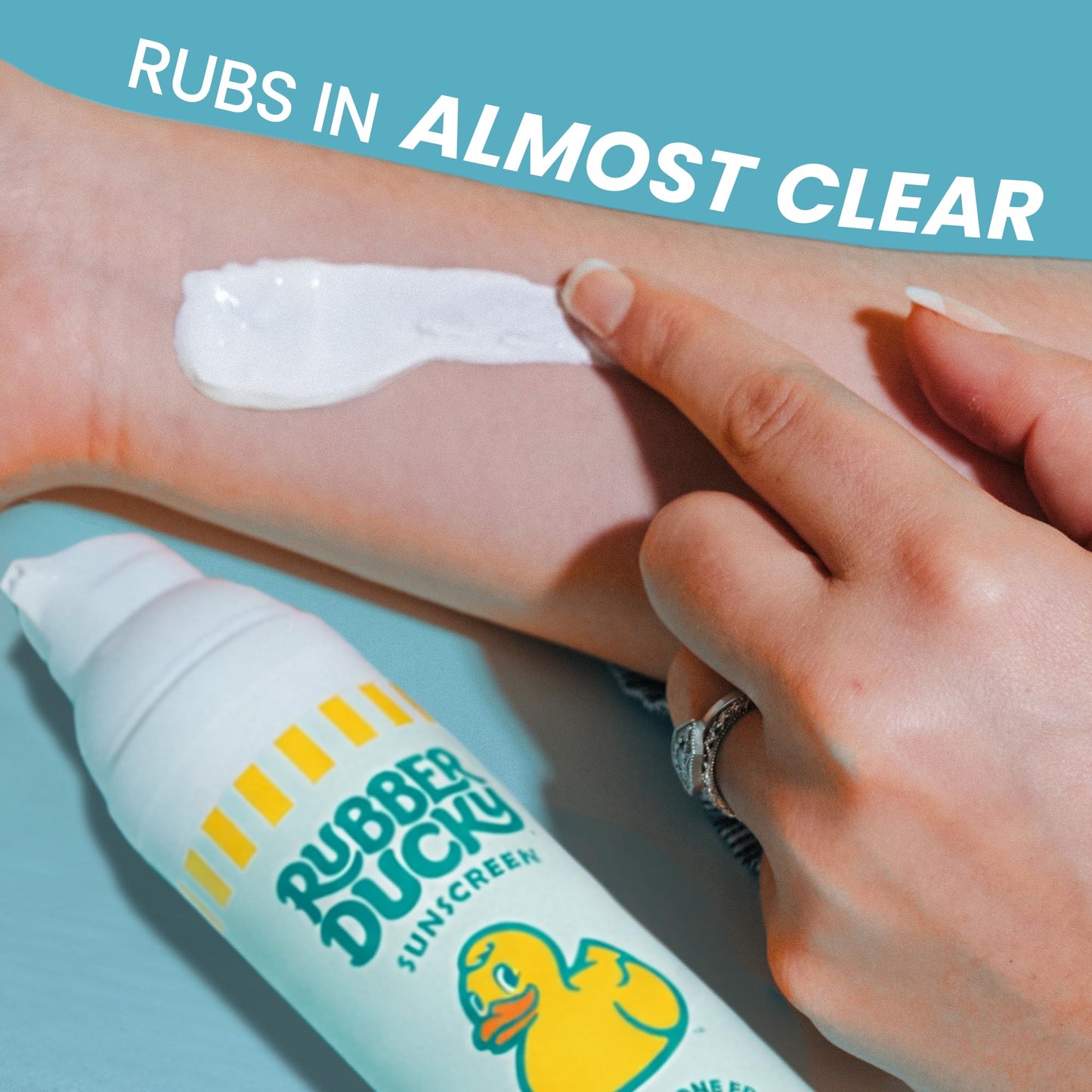Rubber Ducky Mineral Sunscreen for Kids SPF 50 - Broad Spectrum, Reef Safe, Water Resistant Sunblock - Non-Greasy Kids Sunscreen Spray, Hypoallergenic, with Zinc Oxide, for Face and Body - 3.4 Oz