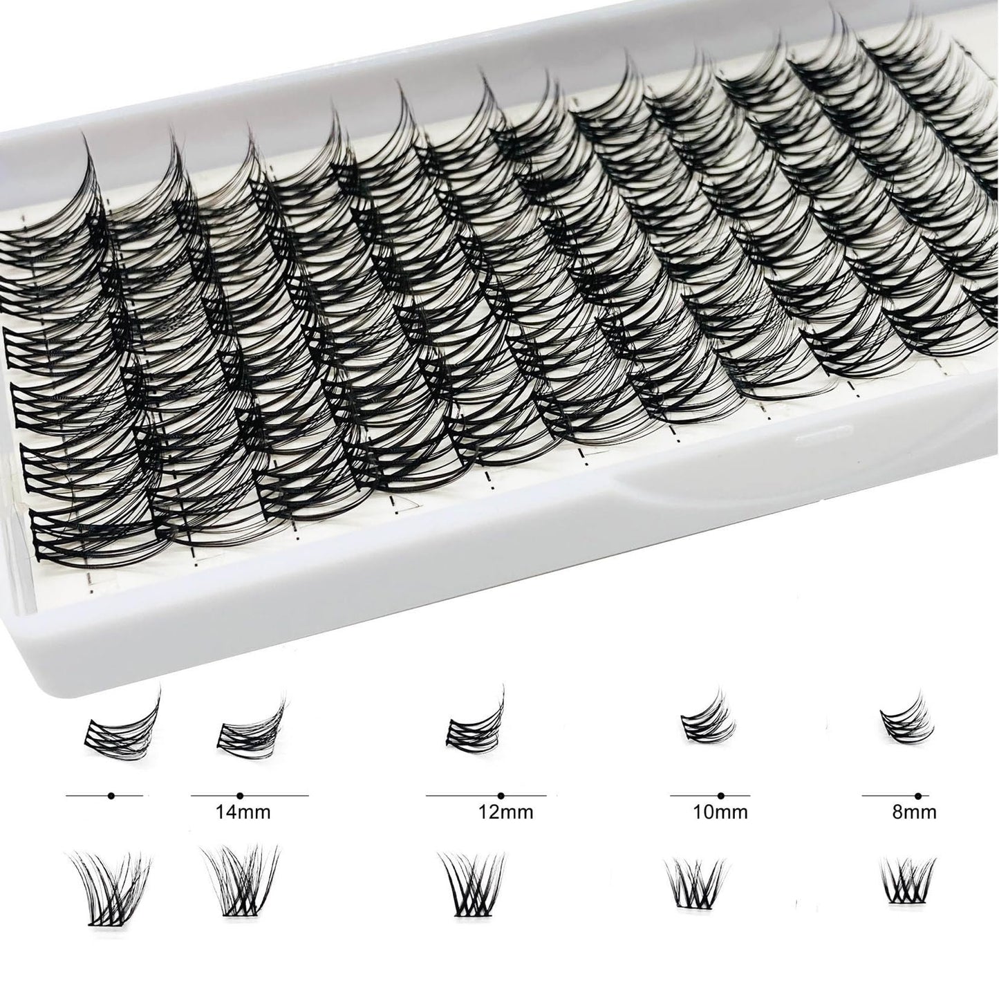 Eyeconic Lashes Co. Eyelash Extension Kit DIY (Natural), Black