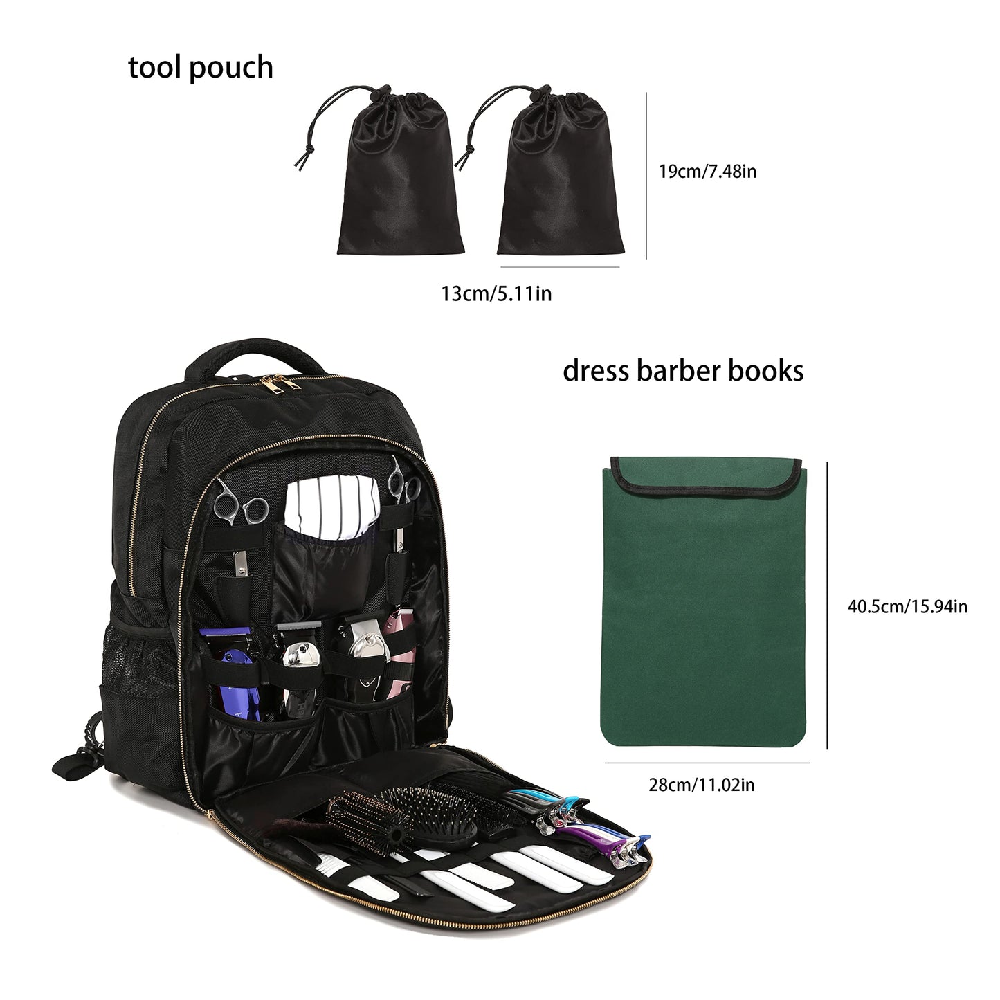 Miufgdai Hairdresser Travel Backpack