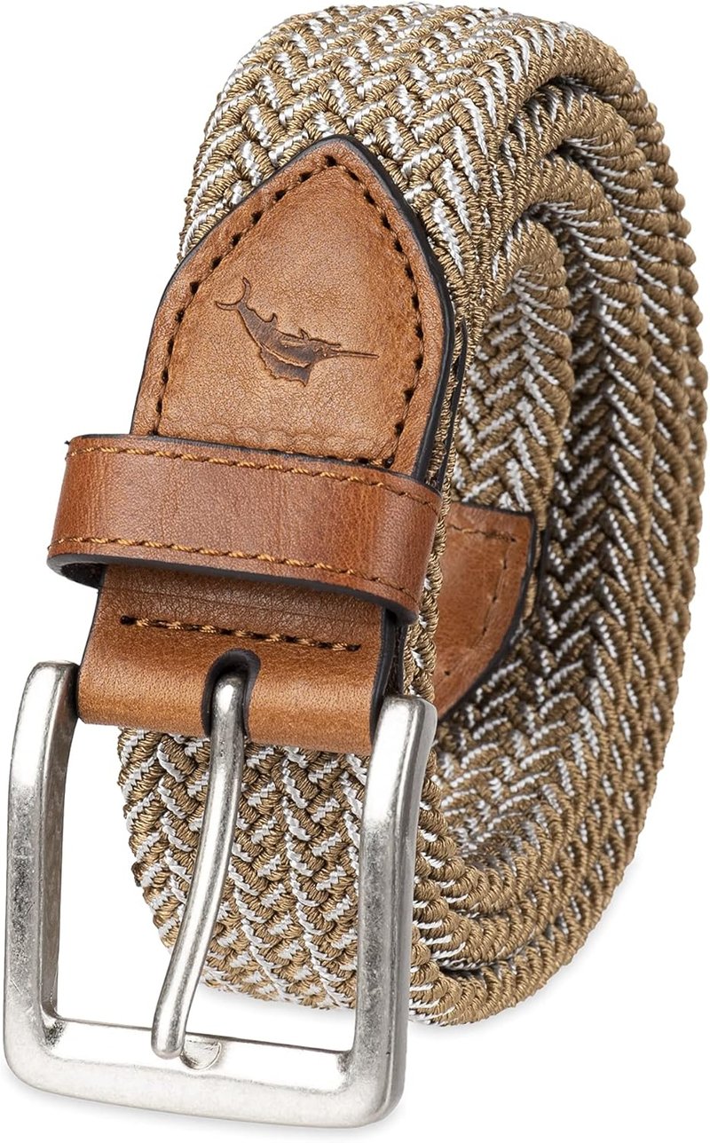 Men's Two-Tone Stretch Web Belt - Adjustable Fit | Casual Style