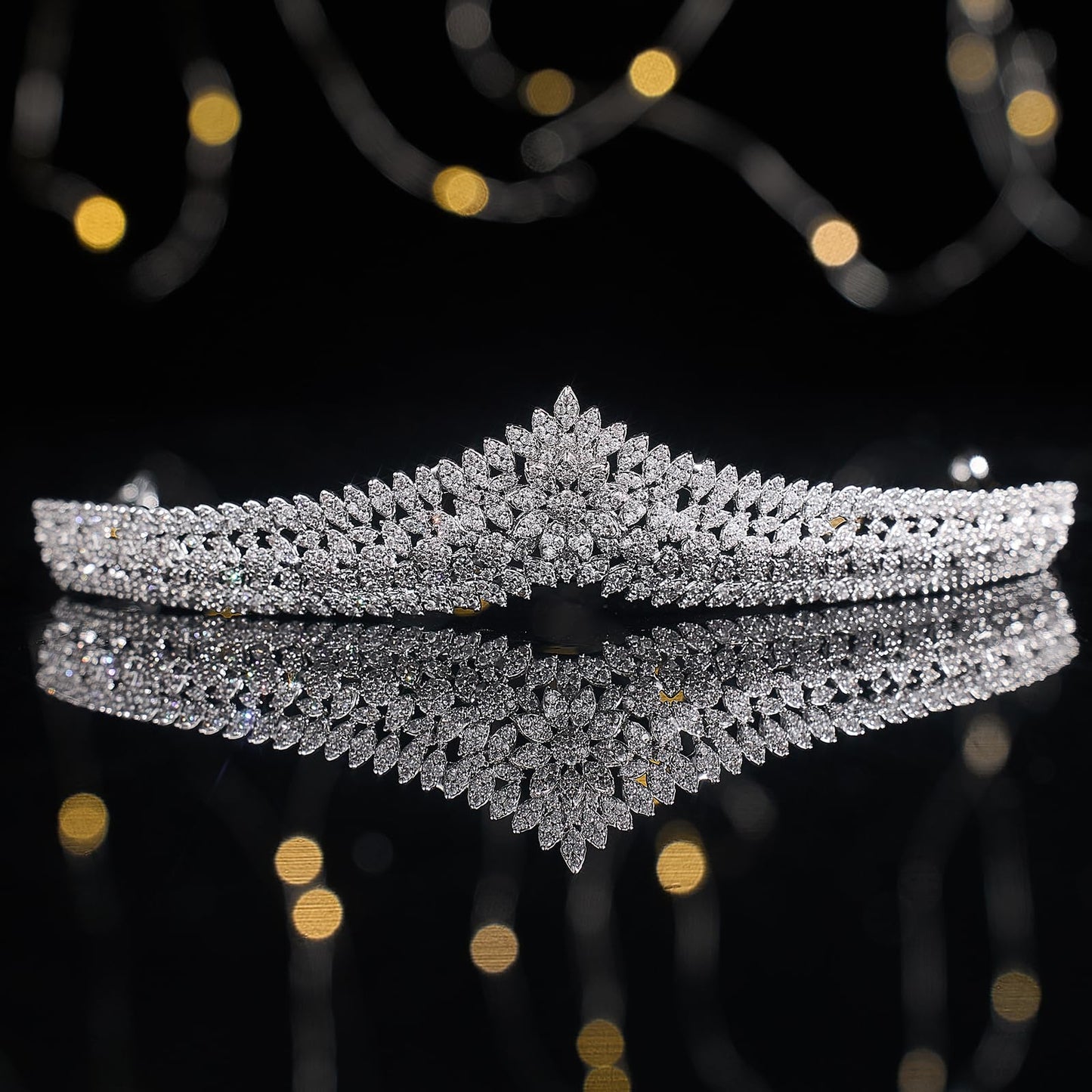 Cubic Zirconia Wedding Tiaras for Bride Small Sweet 16 Birthday Prom Queen Crown Pageant Headpieces Coronas Para 15 Anos Quinceaneras 2026 Silver Bridal Hair Accessories