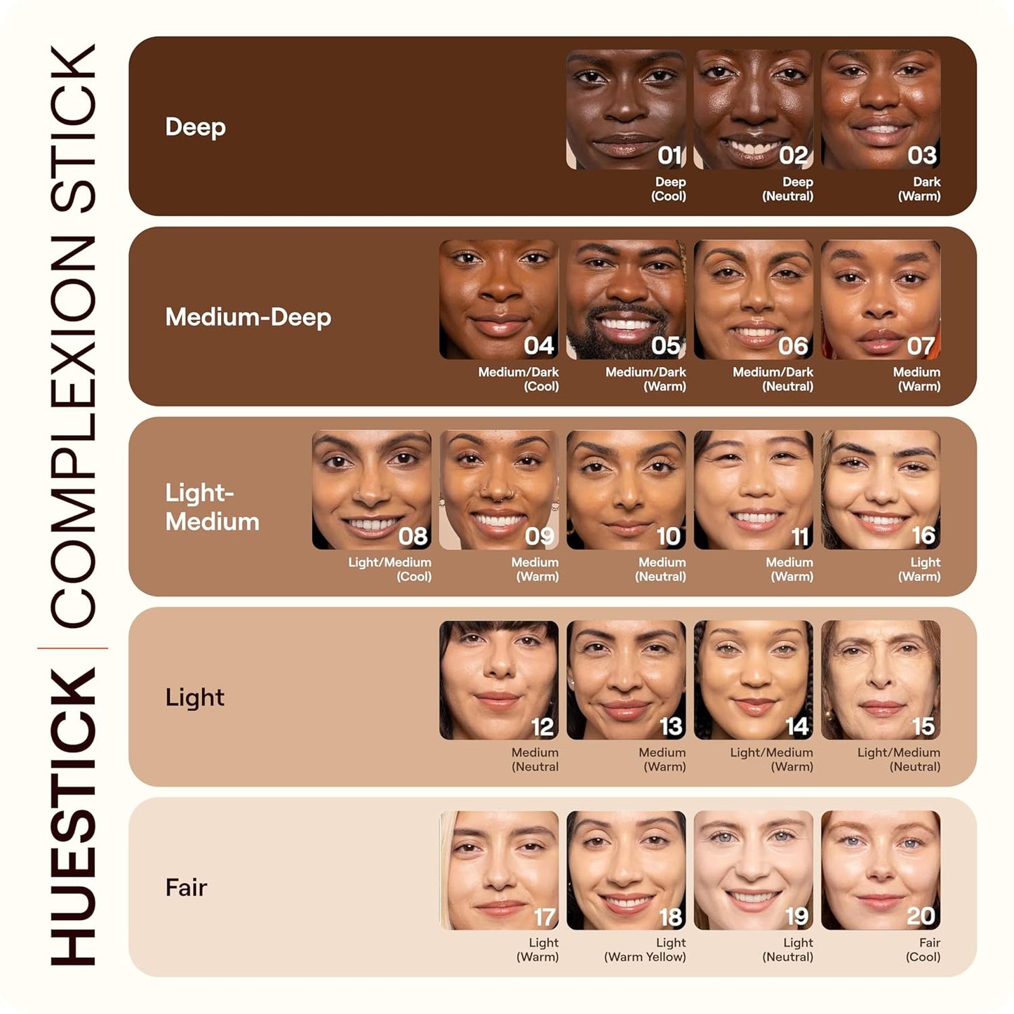 Foundation Makeup Stick - Live Tinted Huestick for Flawless Complexion - Shade 15