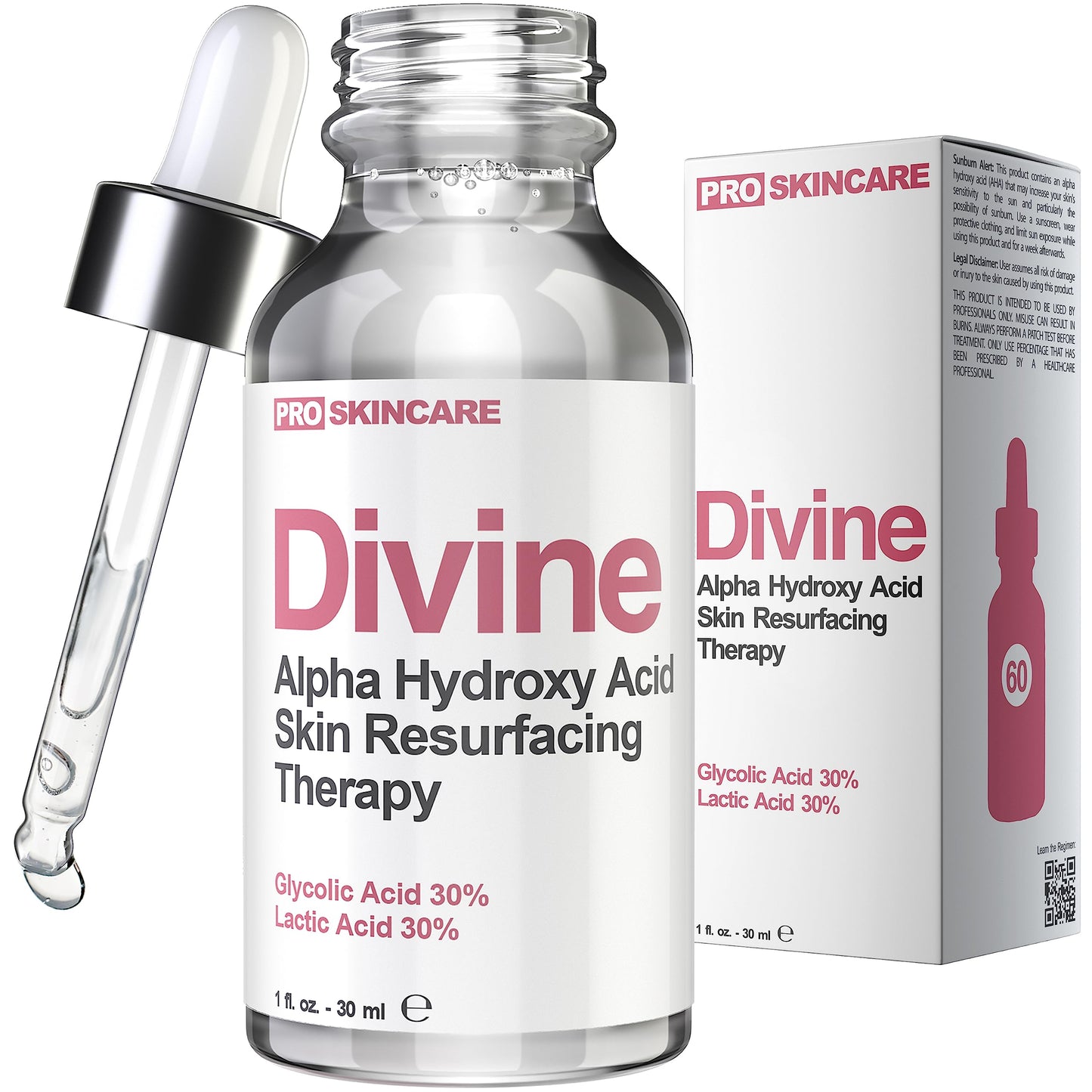 Anti Aging Skin Care Set: Glycolic Acid Peel 60% & Glycolic Resurfacing Pads - This Ultra Potent Duo Will Purify Your Skin & Eliminate Wrinkles, Acne Scarring For an Ultra Clear & Glowing Complexion
