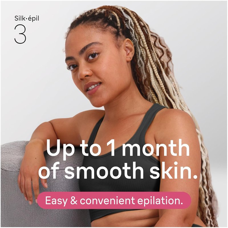 Braun Silk-epil 3 Epilator - Women's Hair Removal Device, Shaver & Trimmer | Smooth Skin Solution