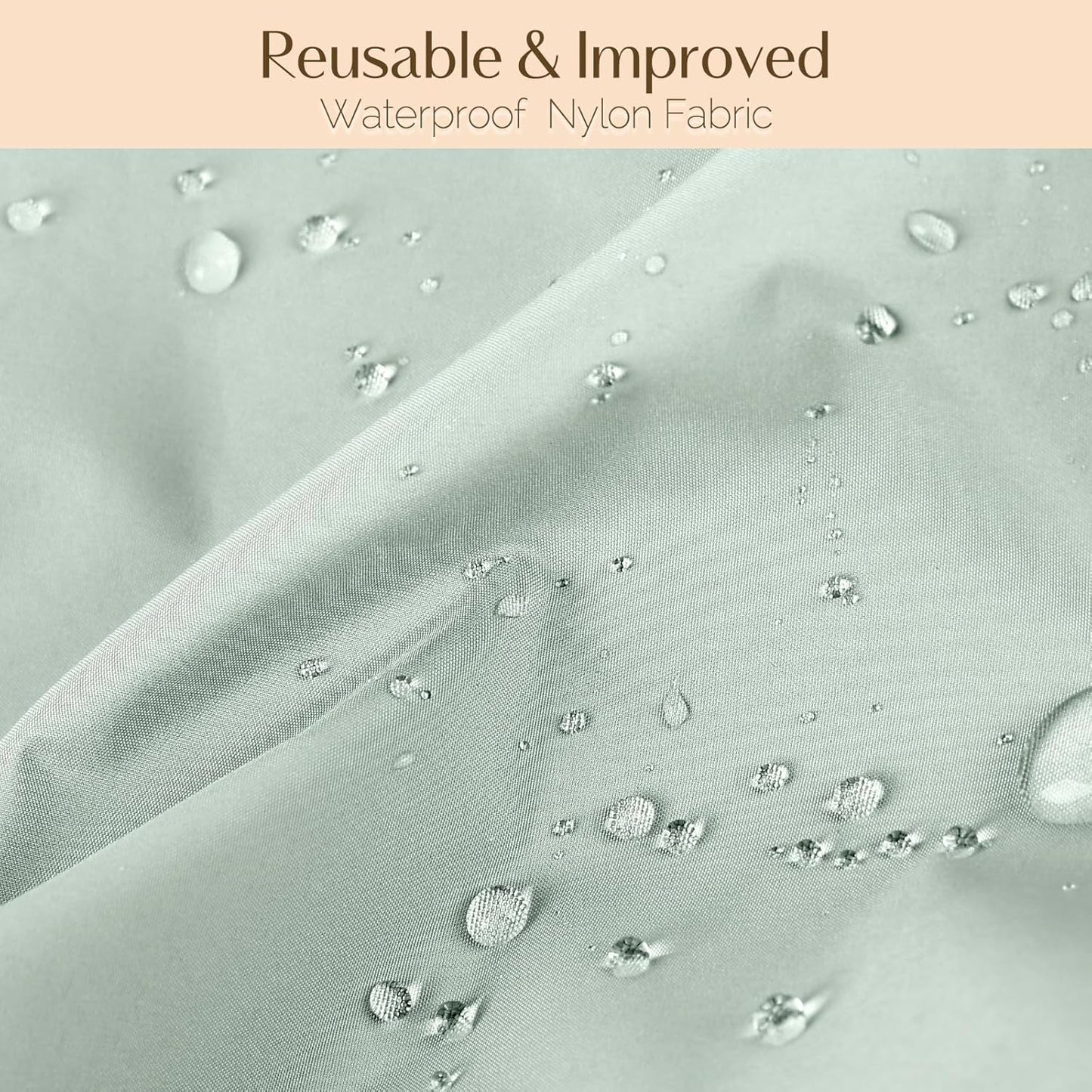Yanibest Reusable Waterproof Shower Cap - Double Layer Design | Soft Non-Slip Elastic Band, Fits Most Hair Types