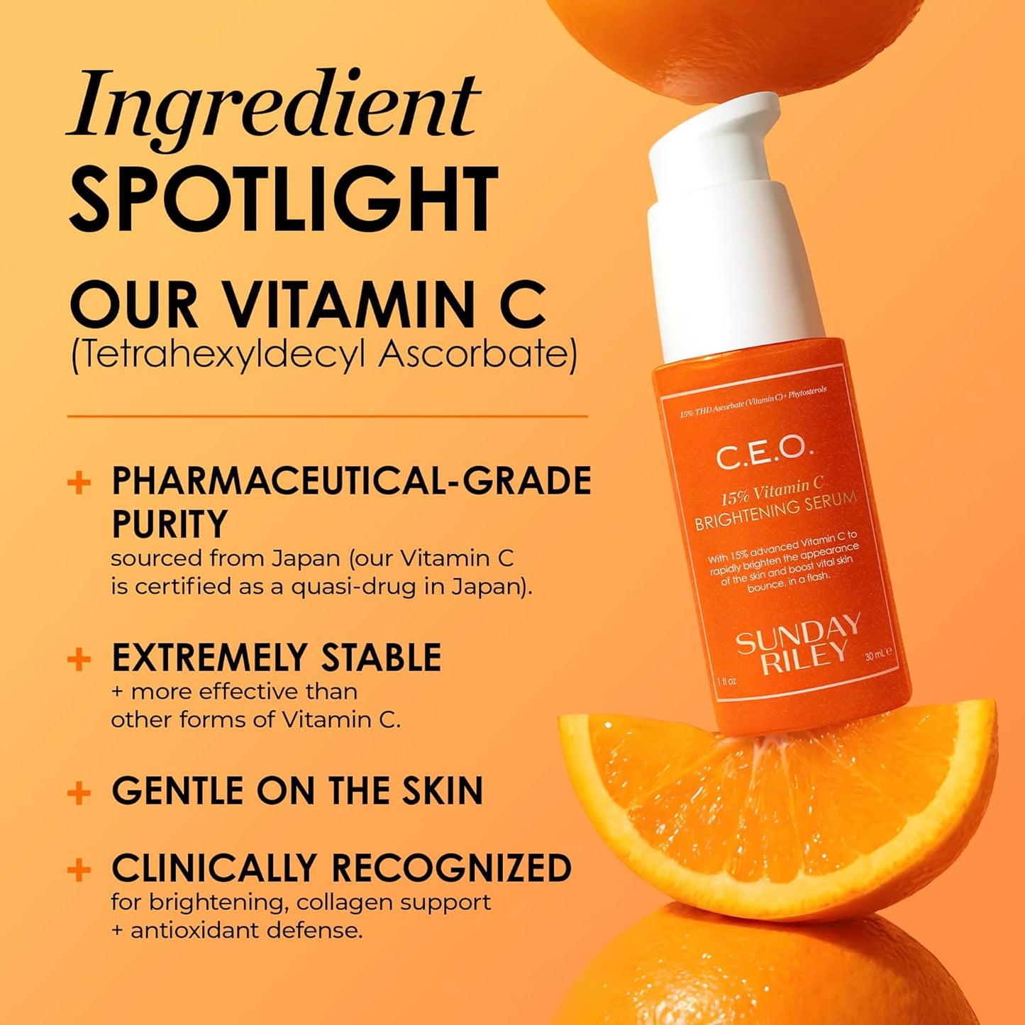 Sunday Riley C.E.O. 15% Vitamin C Brightening Serum - Anti-Aging Skincare Solution