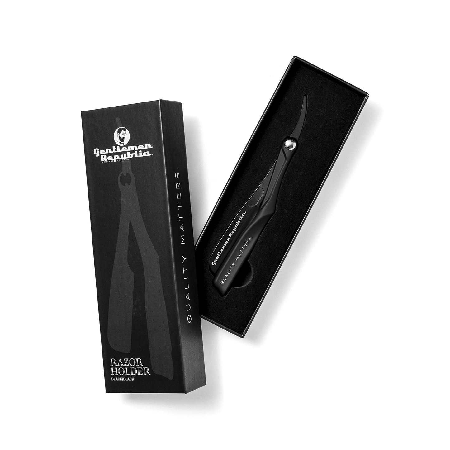 Gentlemen Republic Straight Edge Razor Holder - Black Safety Holder