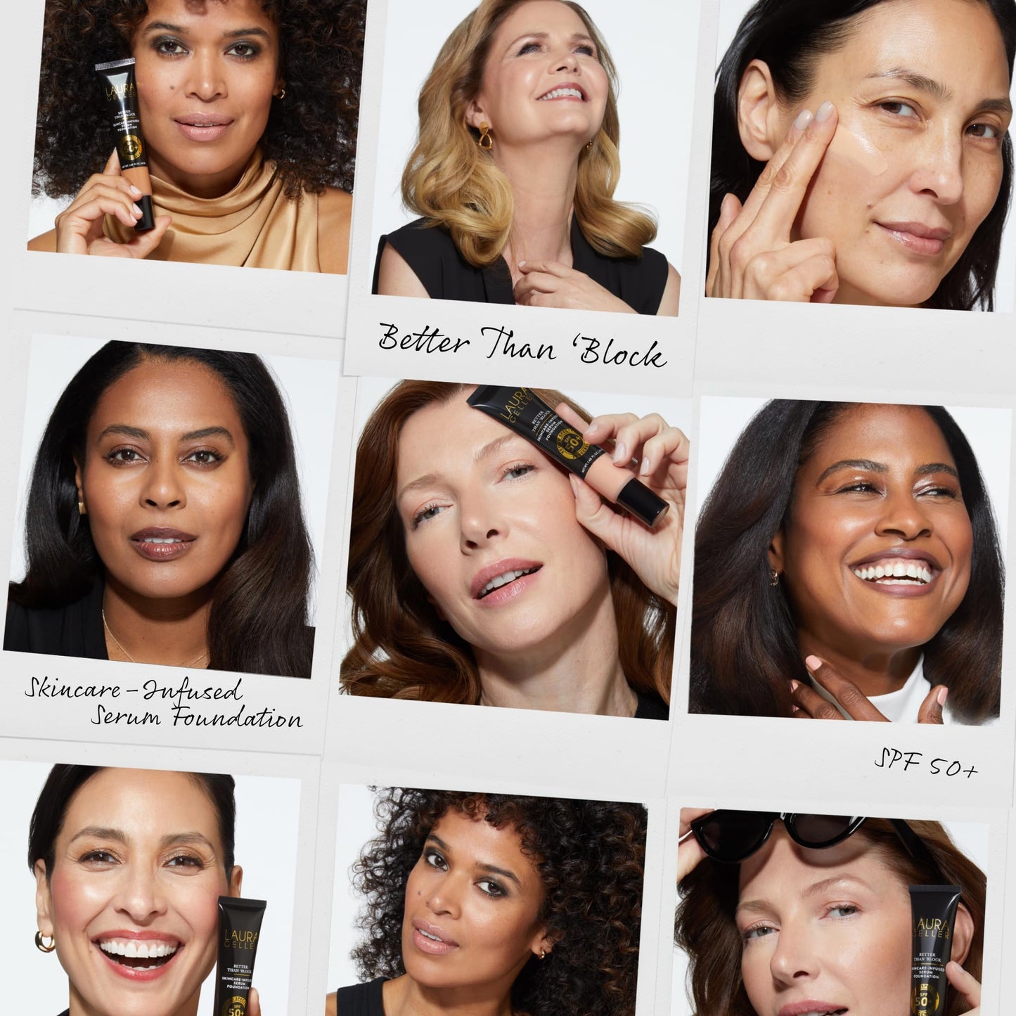 LAURA GELLER NEW YORK Better Than 'Block Skincare-Infused Serum Foundation SPF 50+ for Mature Women –01 Fair, Buildable Coverage – Niacinamide, Vitamins B5 & E – Lightweight, Radiant Finish