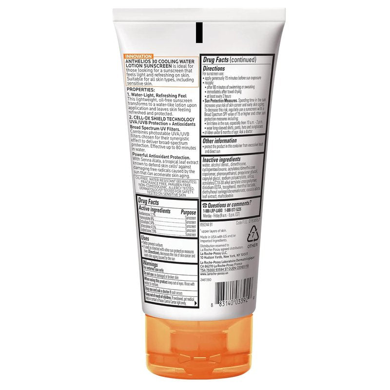 La Roche-Posay Anthelios Sunscreen Lotion - Broad Spectrum SPF 60 & 30 | Fast Absorbing, Oil-Free Formula