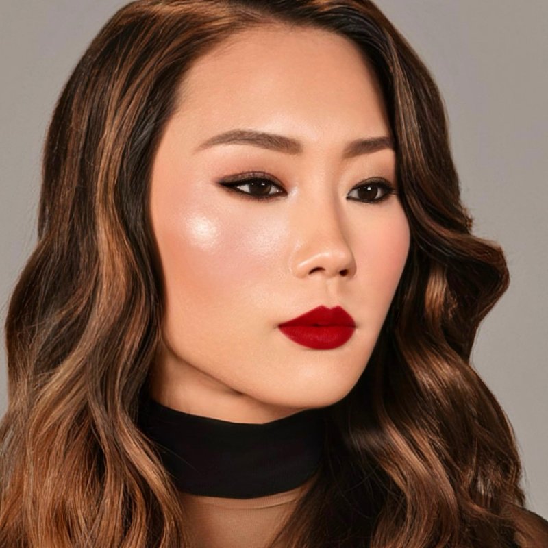 MĒTIER Matte Lipstick, Long-Lasting, Highly Pigmented Color, Infused with Argan Oil & Vitamin E (New York - classic red)