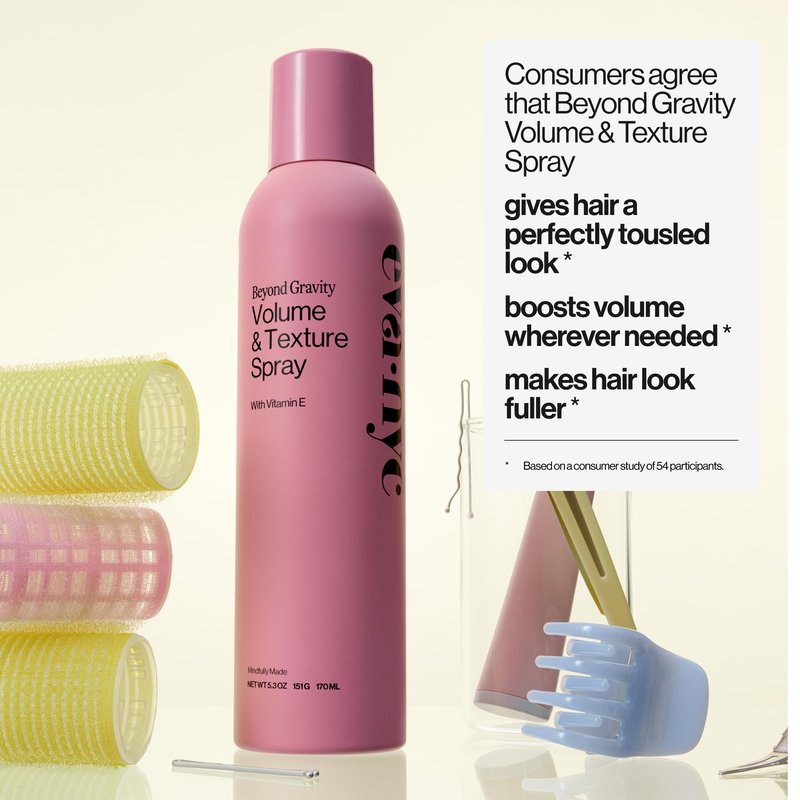 Eva NYC Volume and Texture Spray - Infused with Vitamin E Known to Promote Shine - Lightweight, Touchable Feel and Non-Sticky - Adds Body and Volume - Fine to Medium Hair - Lavender Scent - 5.3 fl oz