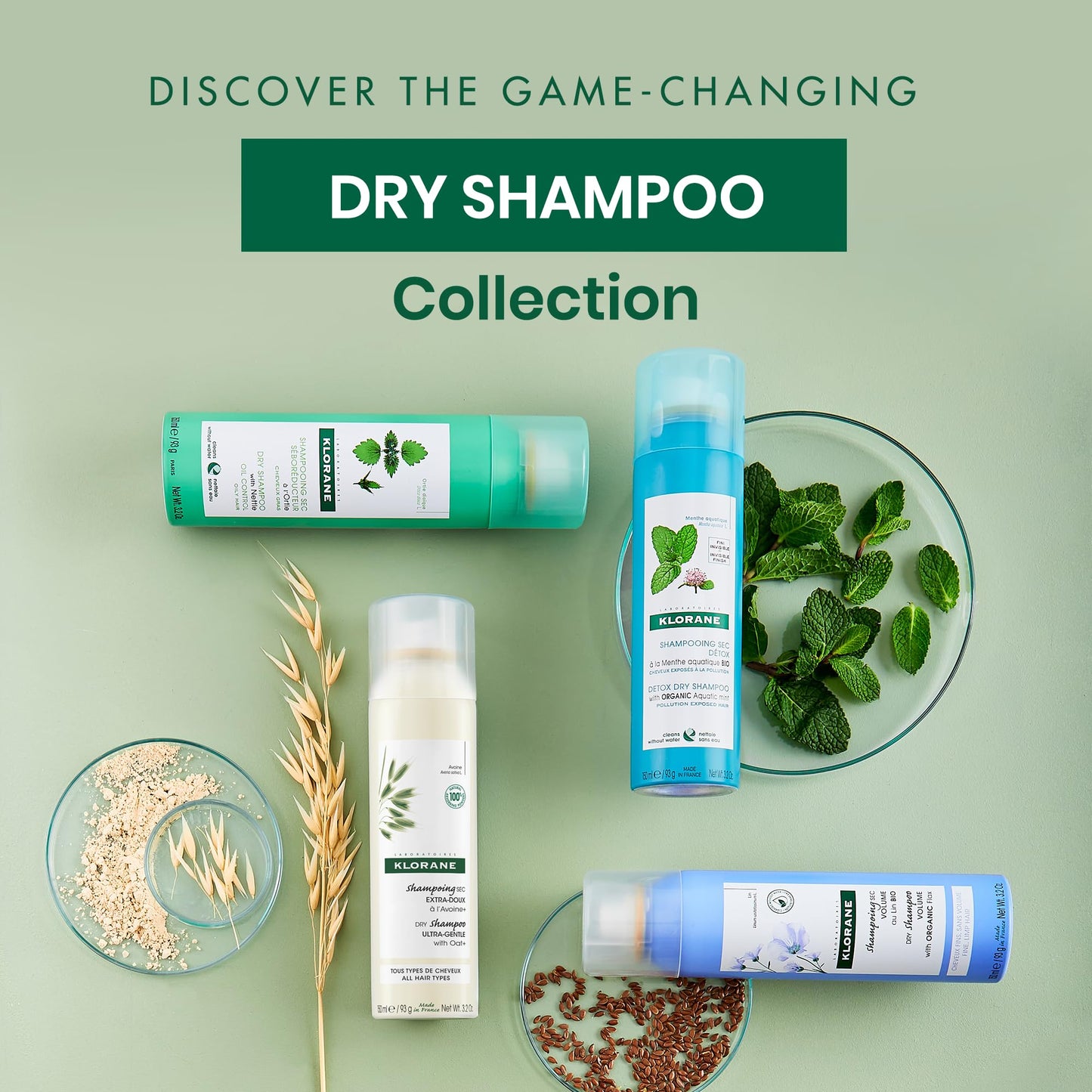 Klorane Ultra-Gentle Dry Shampoo with Oat Milk