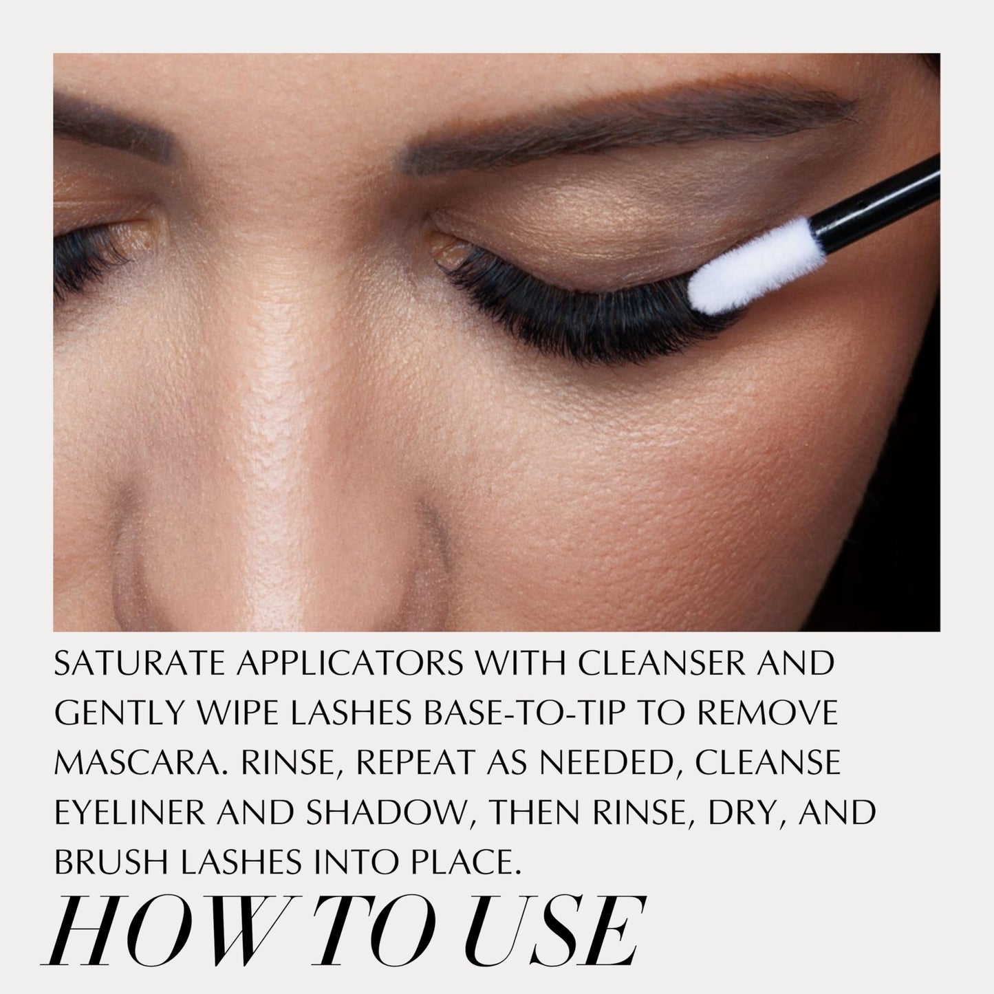 Xtreme Lashes Lint-Free Applicators, 100 Count, Lash Extension Safe, Applicator Brushes for Cleansing, Priming & Makeup Removal, Precision, Non-Drip Tip
