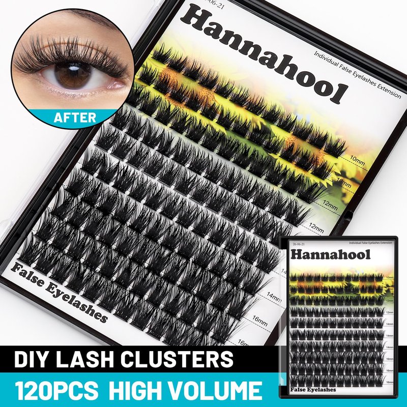 Large Pack,DIY Eye Lashes Extensions 120pcs Wide Stem Cluster Eyelashes Mixed 10-12-14-16mm/14-16-18mm/12-14-16mm Individual False Eyelashes Dramatic Look (mixed 10-12-14-16mm)