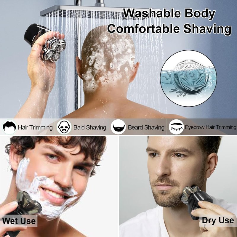 Skull Shaver Pitbull Gold PRO - 16 Replacement Shaver Heads | Compatible Blades for Smooth Shaving