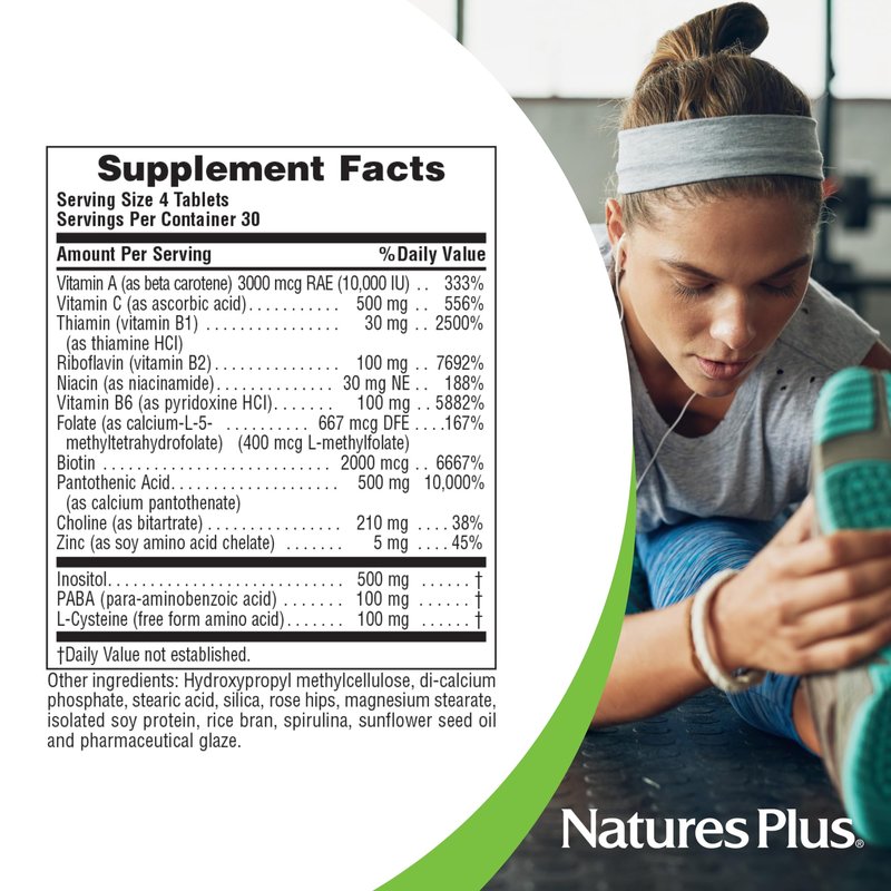 NaturesPlus Ultra Hair - 120 Sustained Release Mini Tablets, Pack of 2 - Supports Healthy Hair Growth - for Men & Women - Gluten Free - 60 Total Servings
