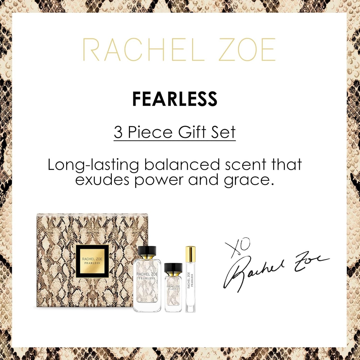 Fearless Gift Set - Designer Women's Perfume Collection | 3 Travel Size Eau de Parfum Sprays - Vanilla Scent