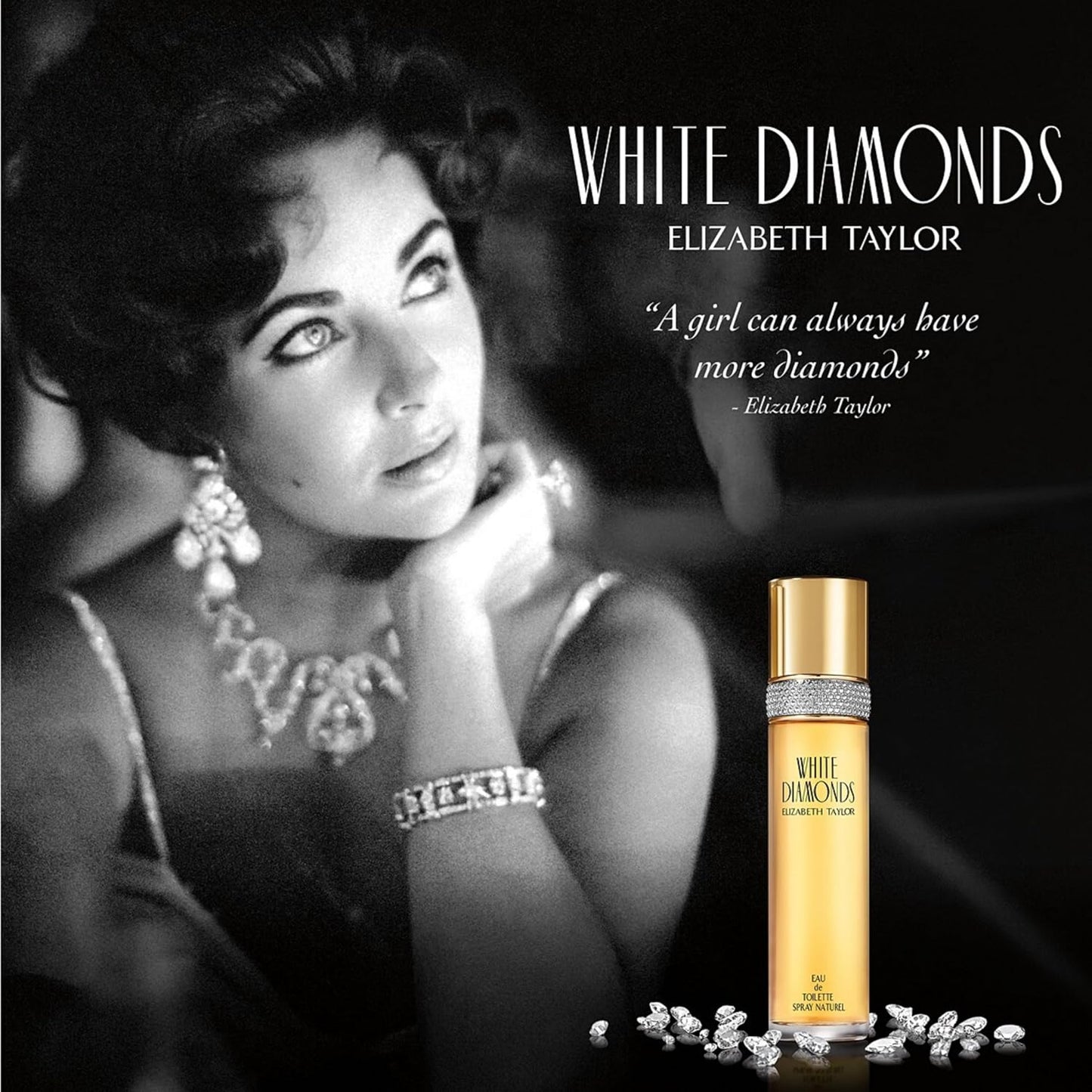 Elizabeth Taylor White Diamonds Women's Perfume - Long-Lasting Floral Eau de Toilette Spray | 1.7 fl oz
